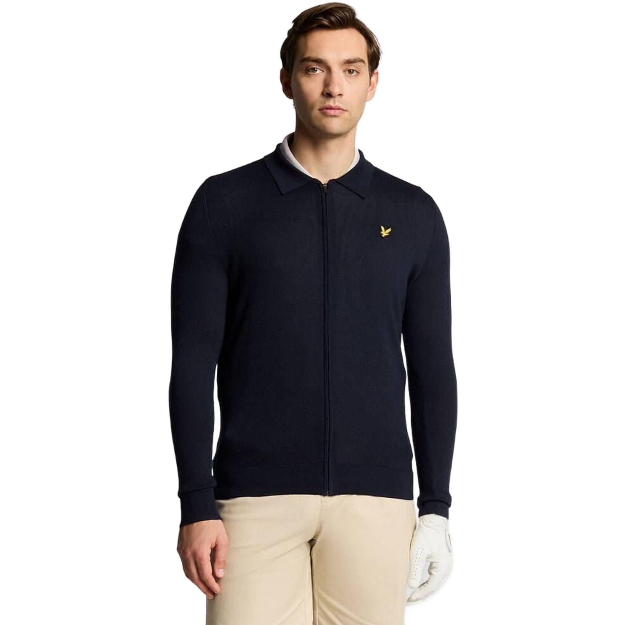 Gilet léger en maille à col pour homme Lyle & Scott