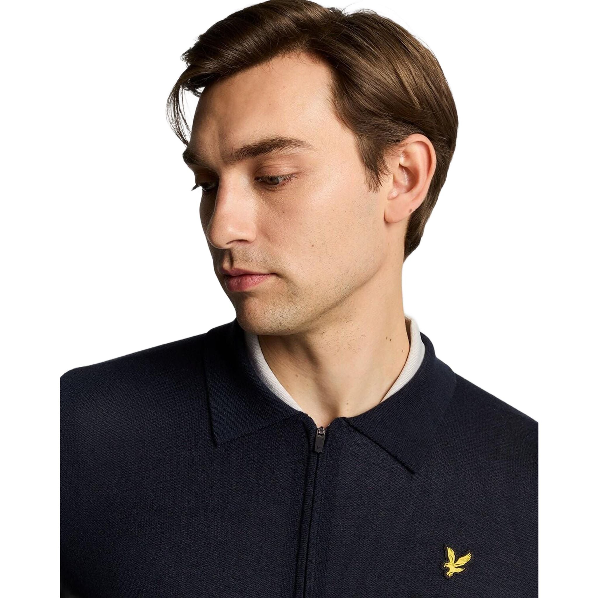 Gilet léger en maille à col pour homme Lyle & Scott