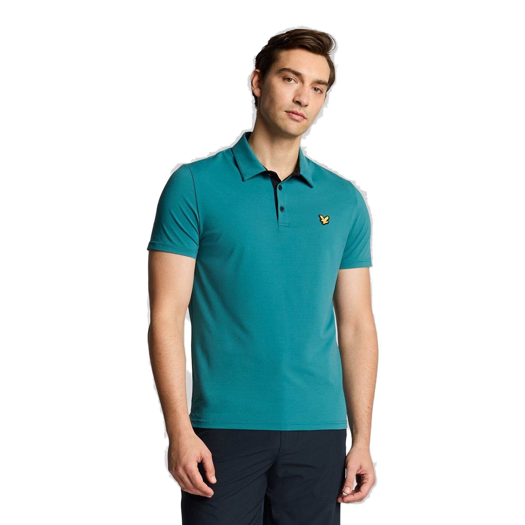 Polo homme Lyle & Scott à patte de boutonnage contrastée