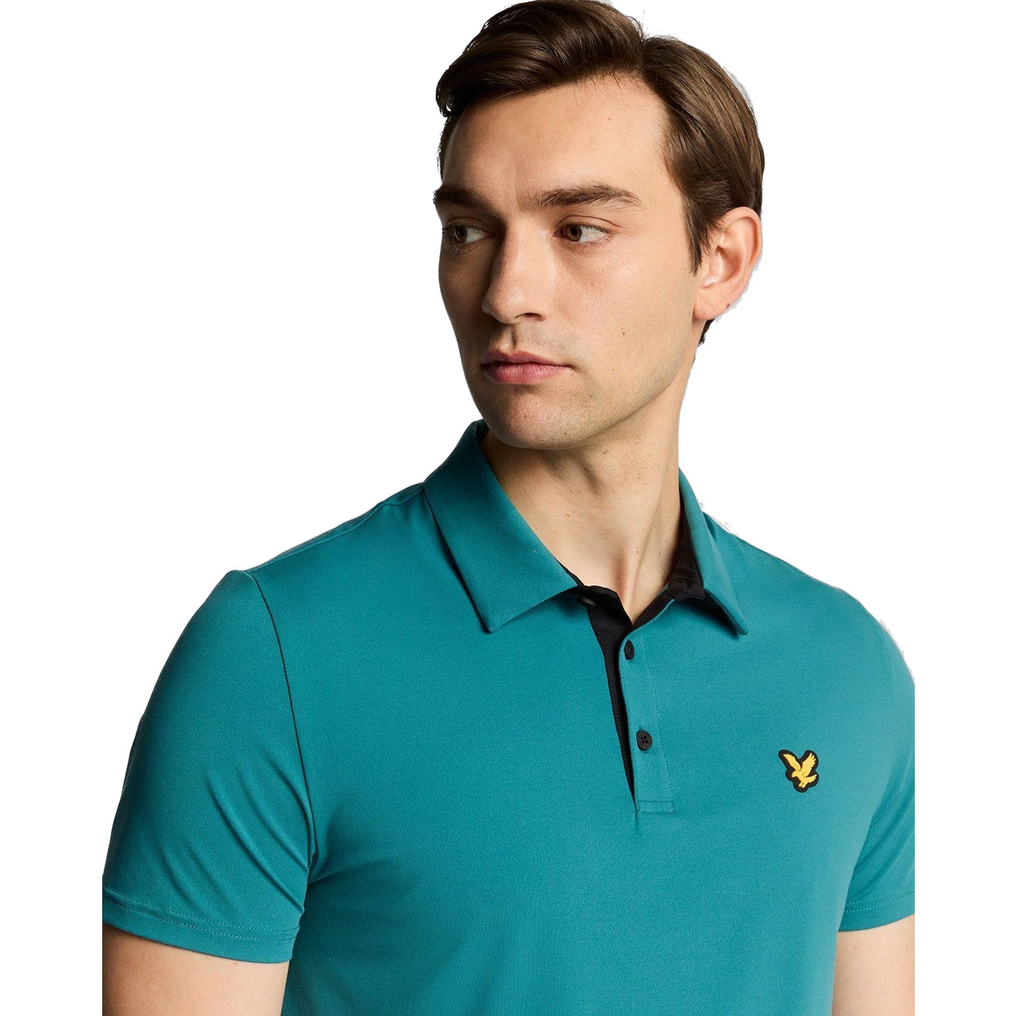 Polo homme Lyle & Scott à patte de boutonnage contrastée