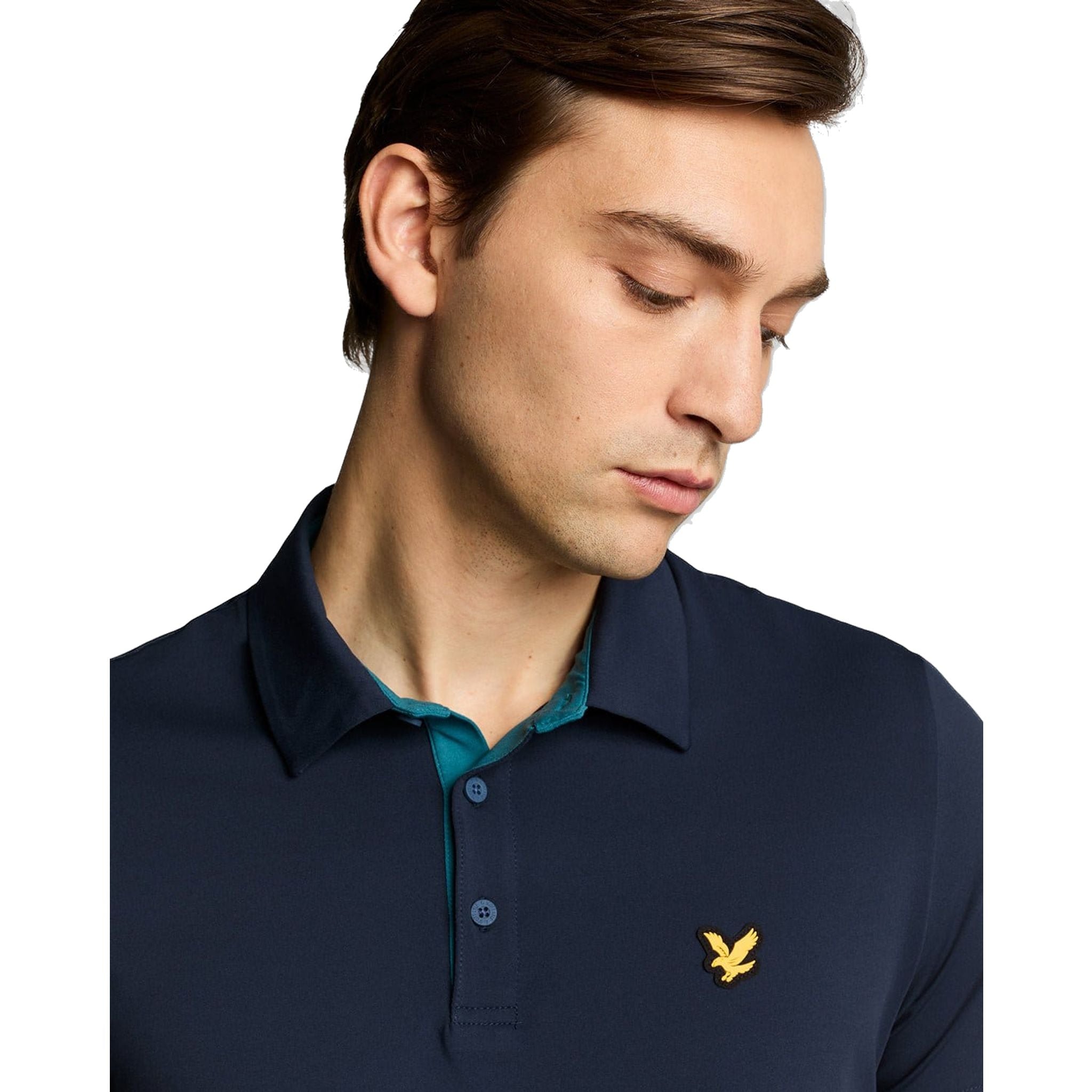 Polo homme Lyle & Scott à patte de boutonnage contrastée
