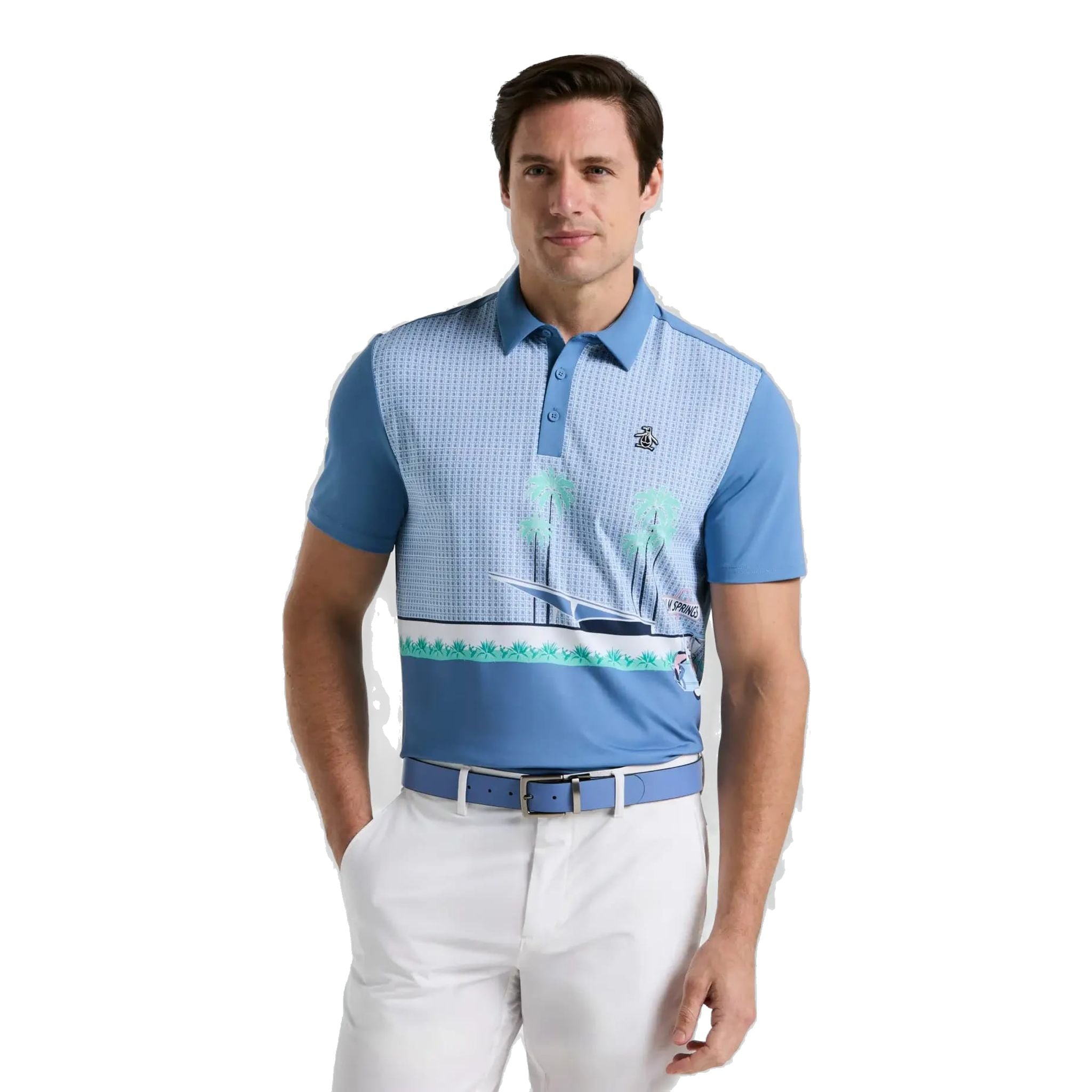 Polo Original Penguin Palm Springs Block pour homme