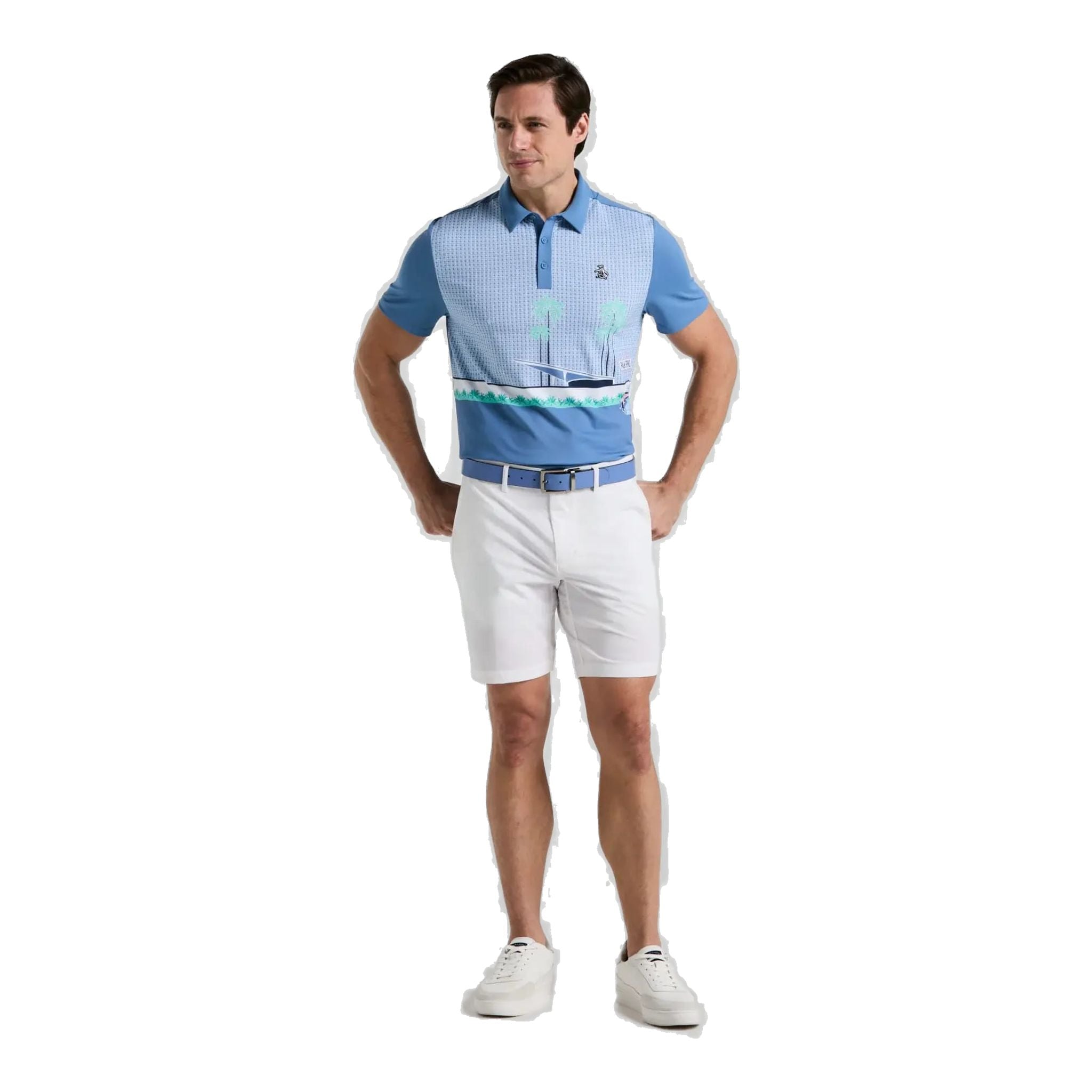 Polo Original Penguin Palm Springs Block pour homme