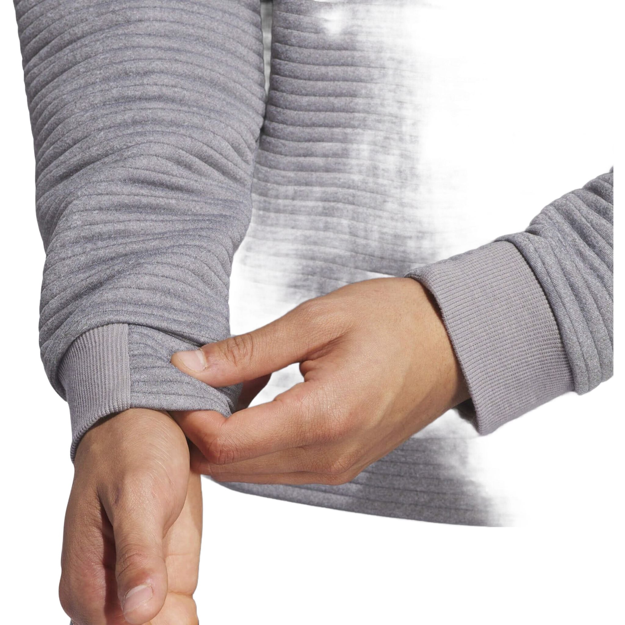 Pull Adidas Ultimate365 DWR texturé à fermeture éclair 1/4 pour homme