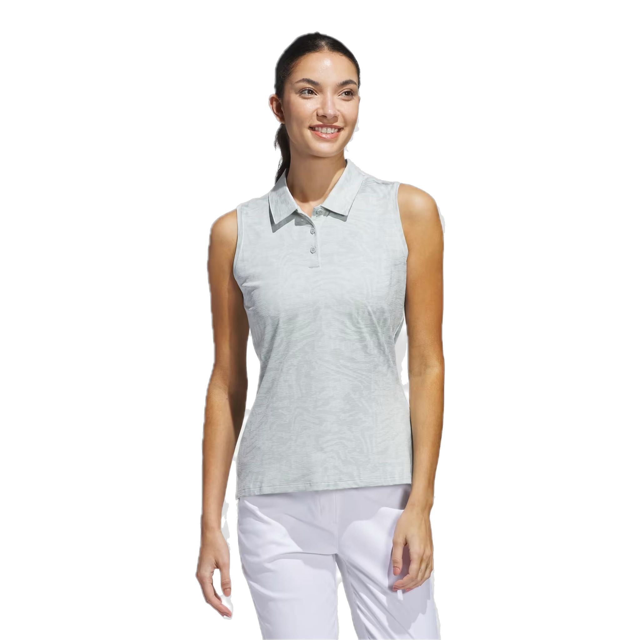 Polo sans manches Adidas Ultimate365 Jacquard pour femme