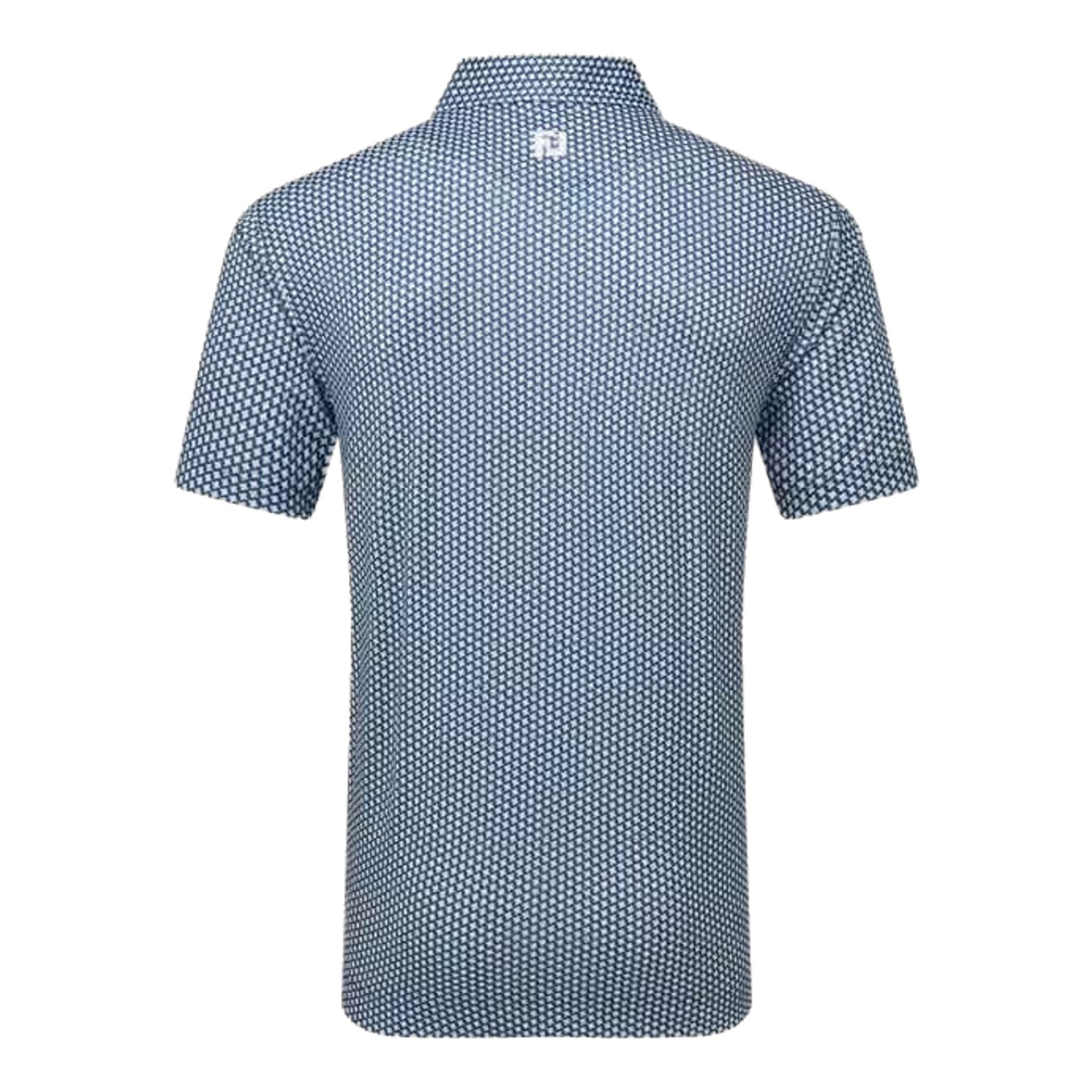 Polo Footjoy Lisle à motif pied-de-poule géométrique pour homme