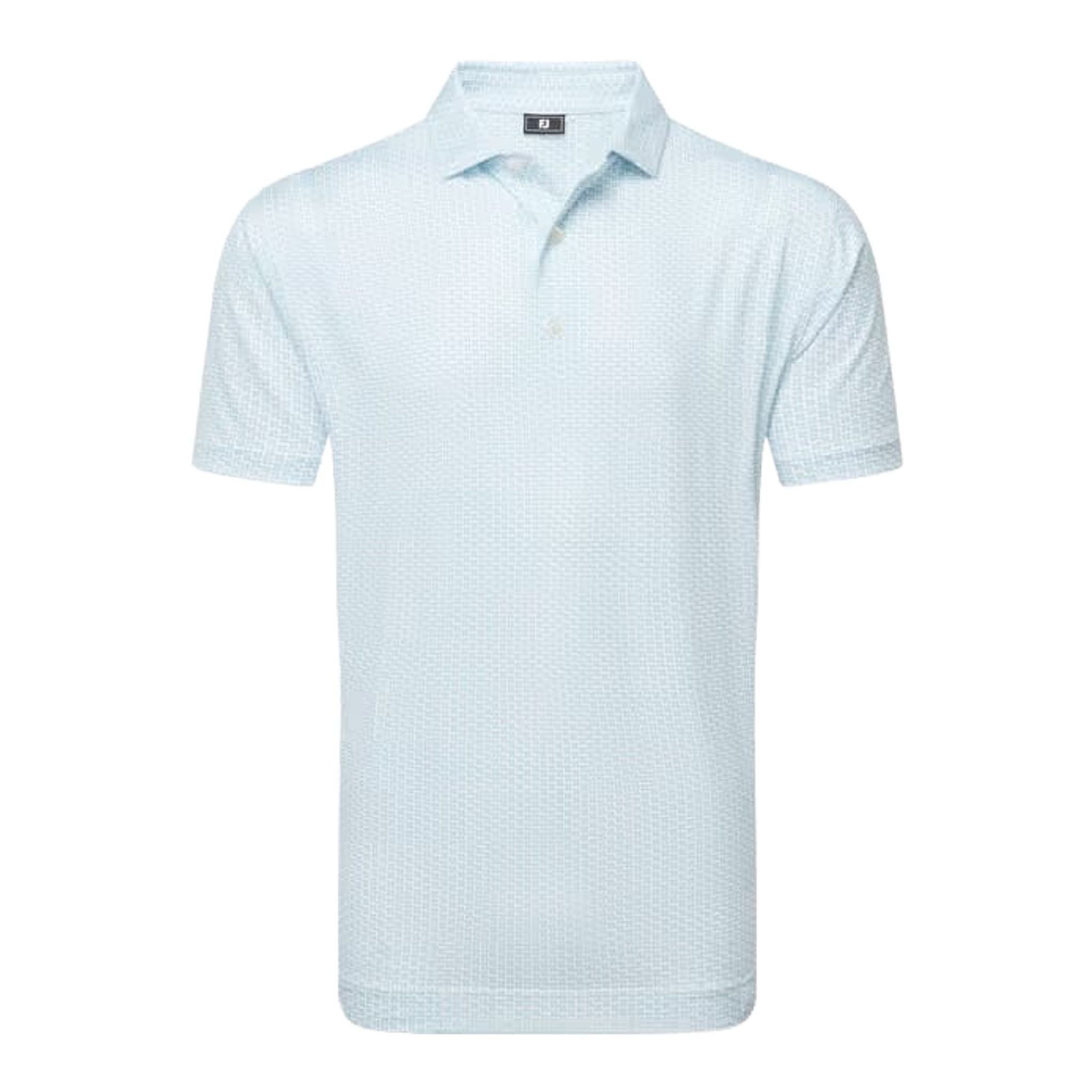 Footjoy Houndstooth Geo Lisle Polo Herren