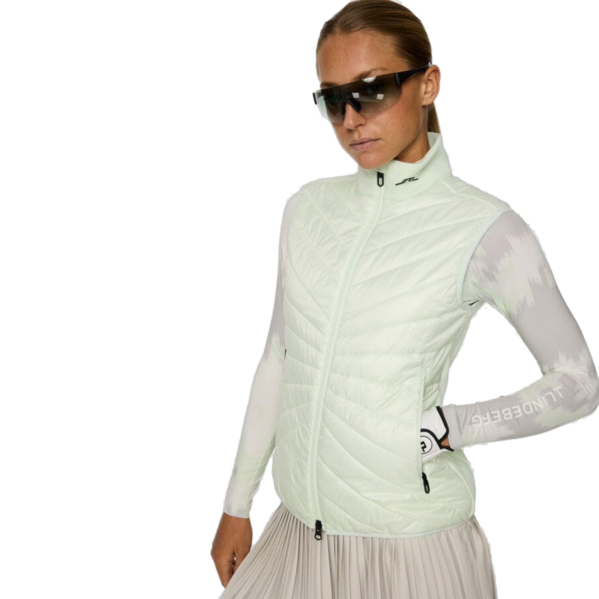 J. Lindeberg Madde Quilt Hybrid Gilet Femme