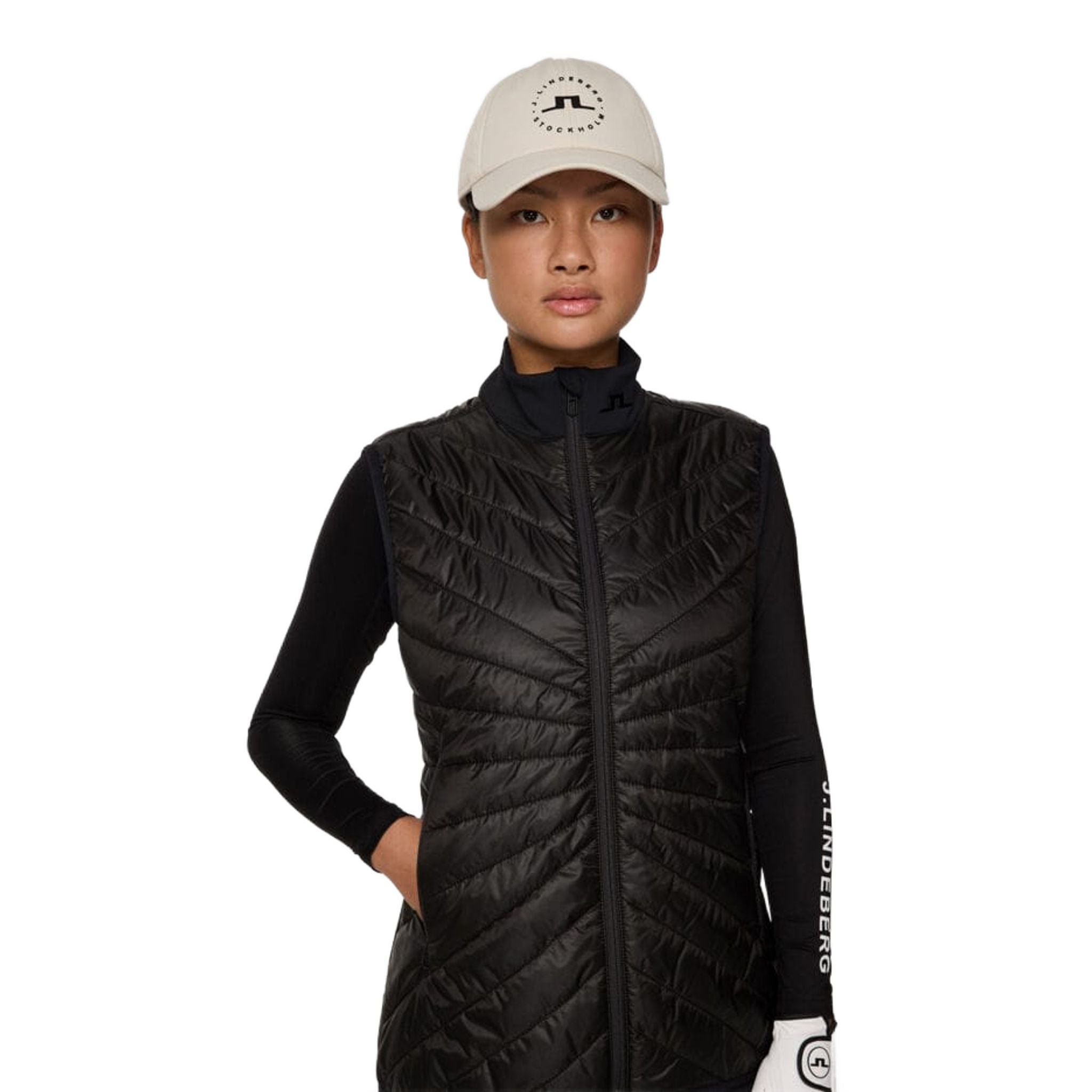 J. Lindeberg Madde Quilt Hybrid Gilet Femme