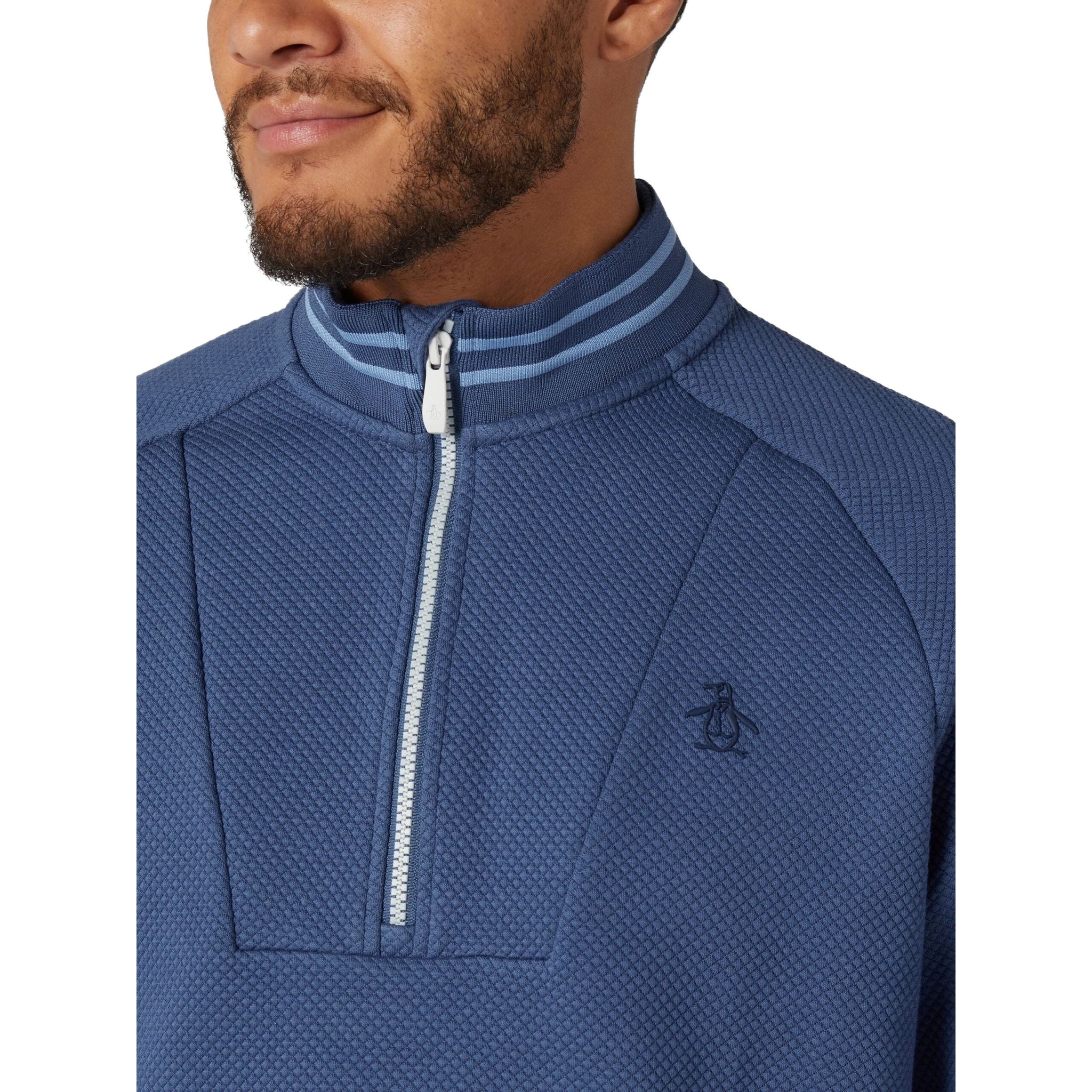 Pull Original Penguin mi-lourd à fermeture éclair 1/4 pour homme