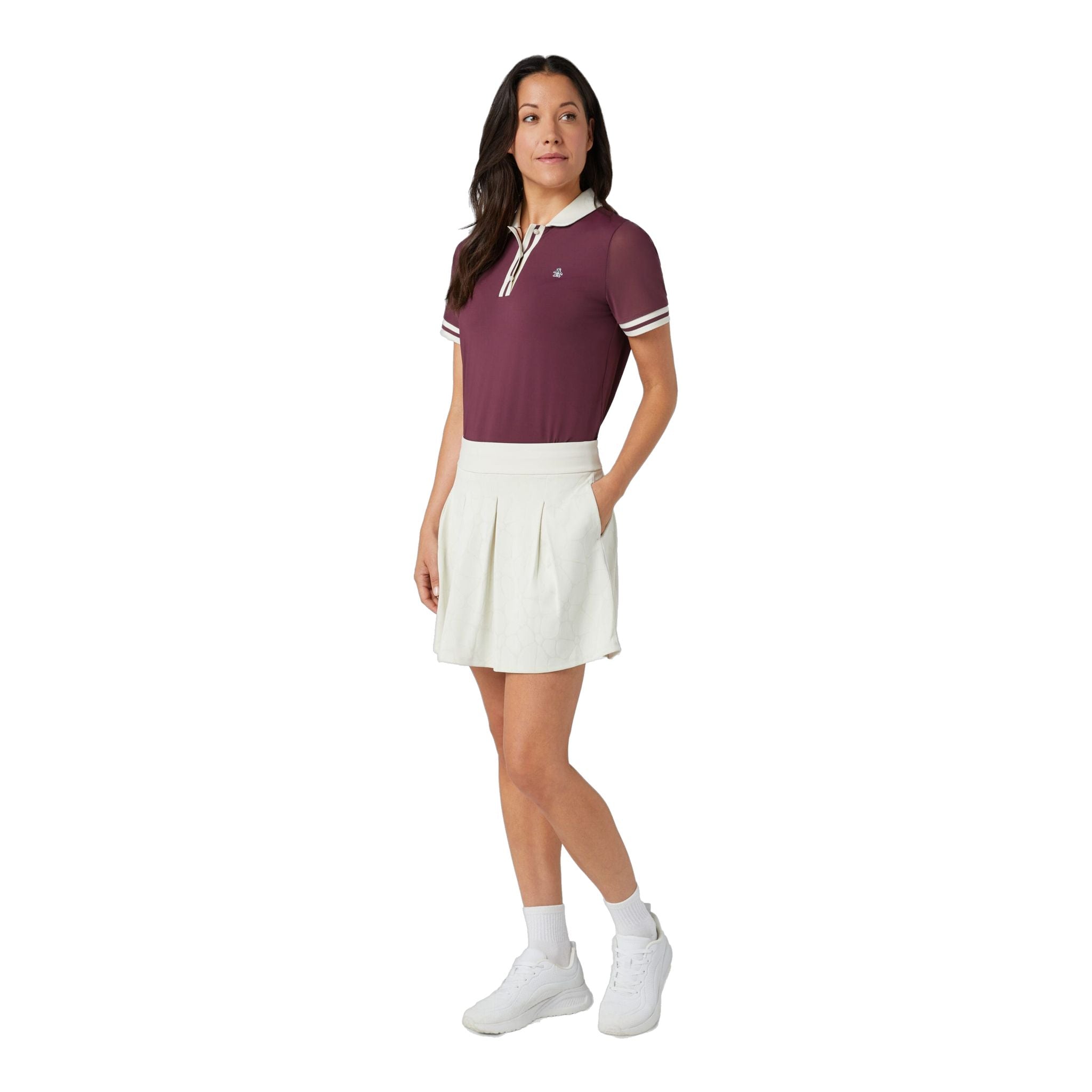 Jupe-short florale découpée au laser Original Penguin pour femme