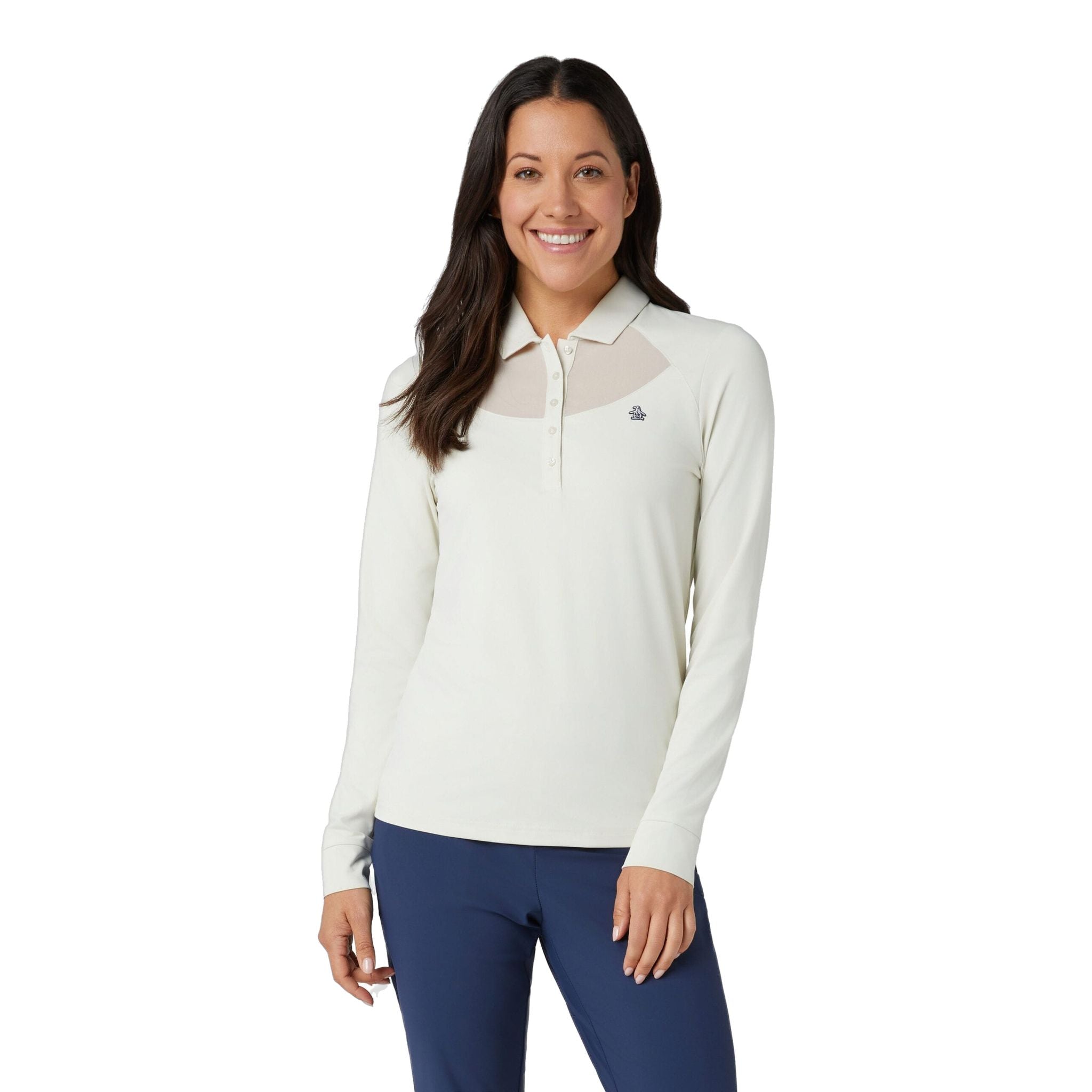 Polo à manches longues en maille Original Penguin pour femme