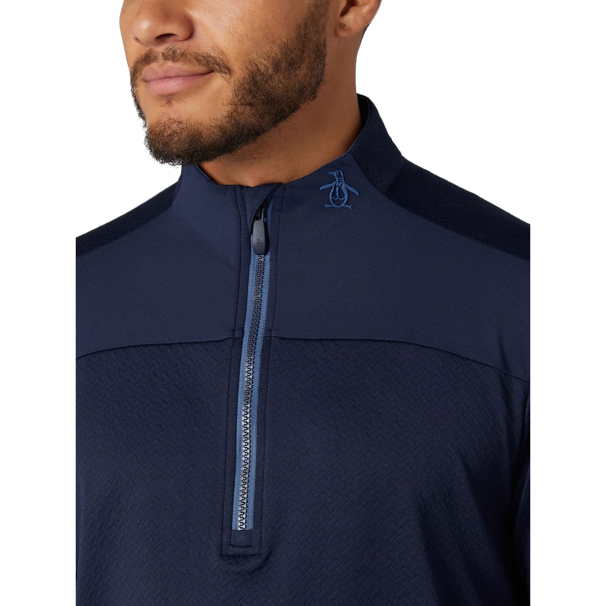 Pull-over léger Original Penguin à fermeture éclair 1/4 pour homme