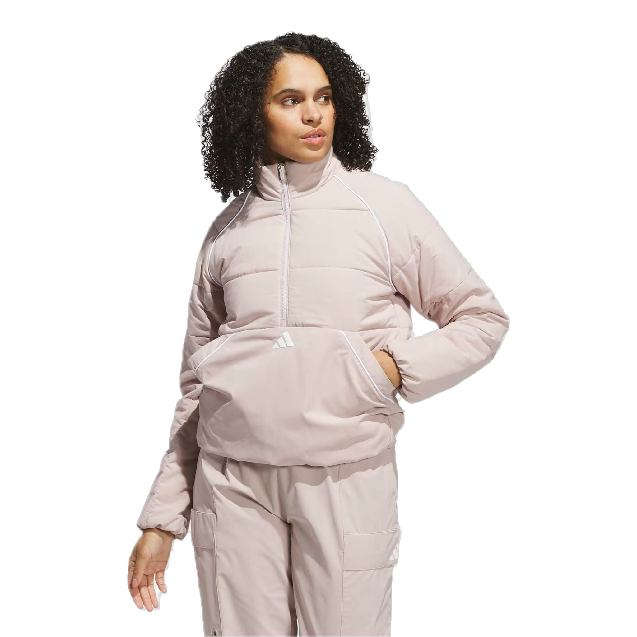 Veste Adidas Beyond Twistweave ample à quart de zip pour femme