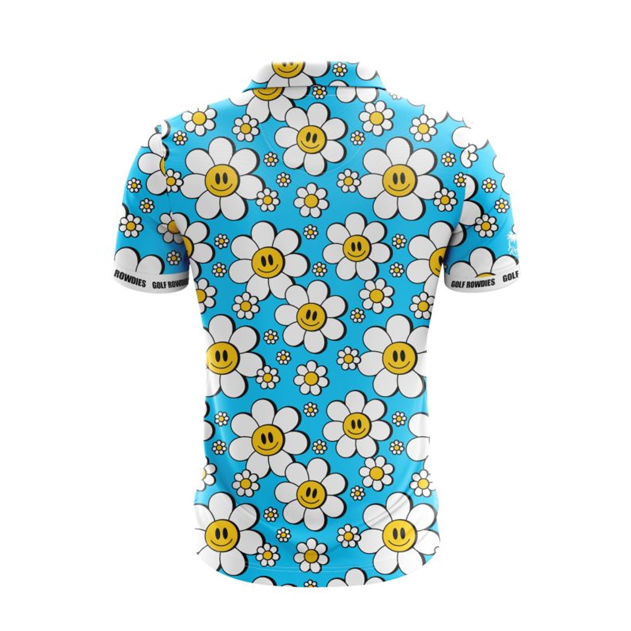 Golf Rowdies Happy Flower Polo Herren
