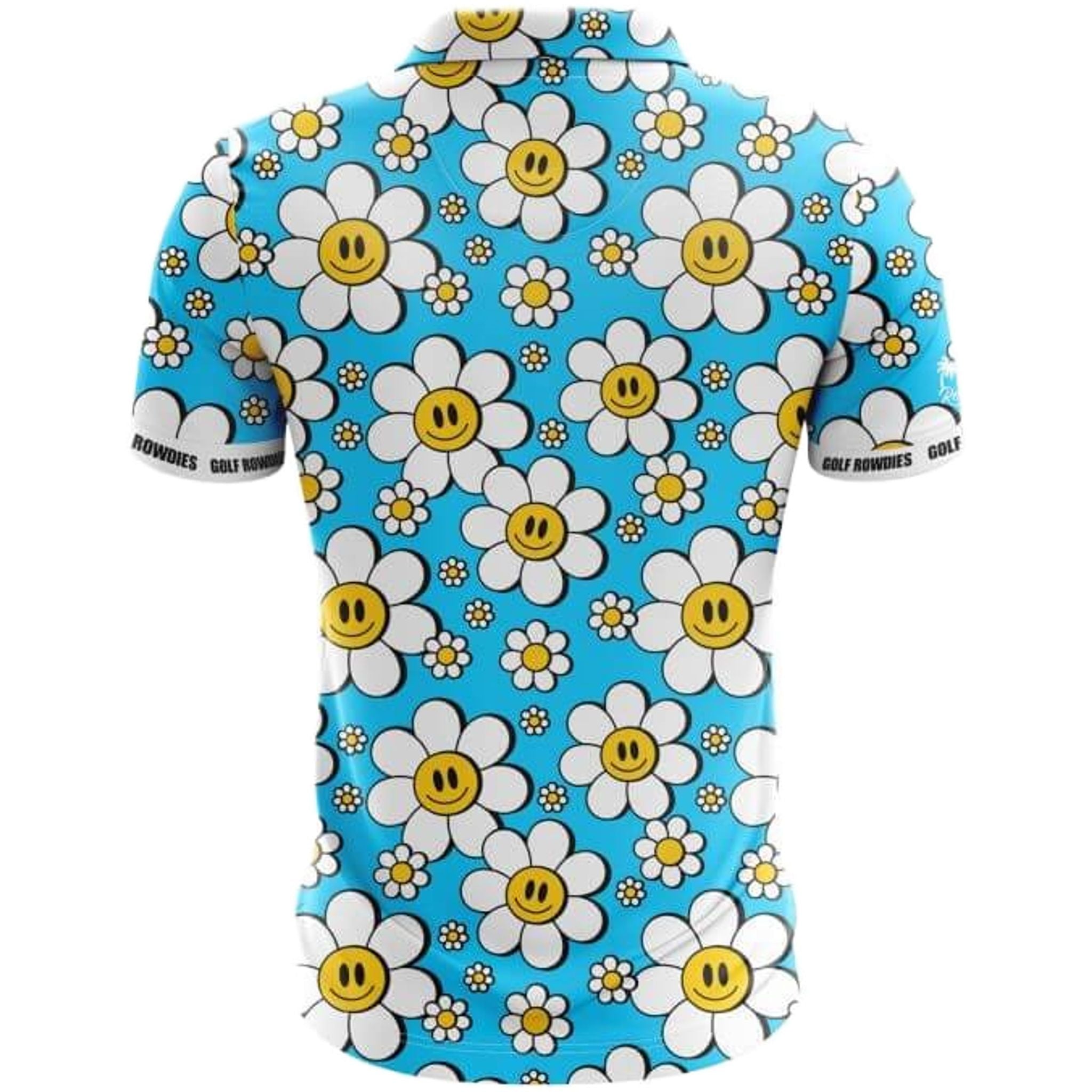 Polo homme Golf Rowdies Happy Flower