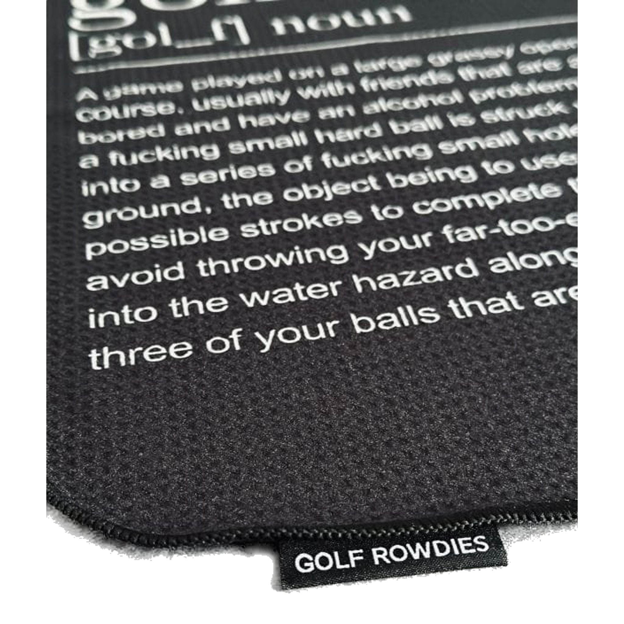 Golf Rowdies Définition du golf Serviettes de club