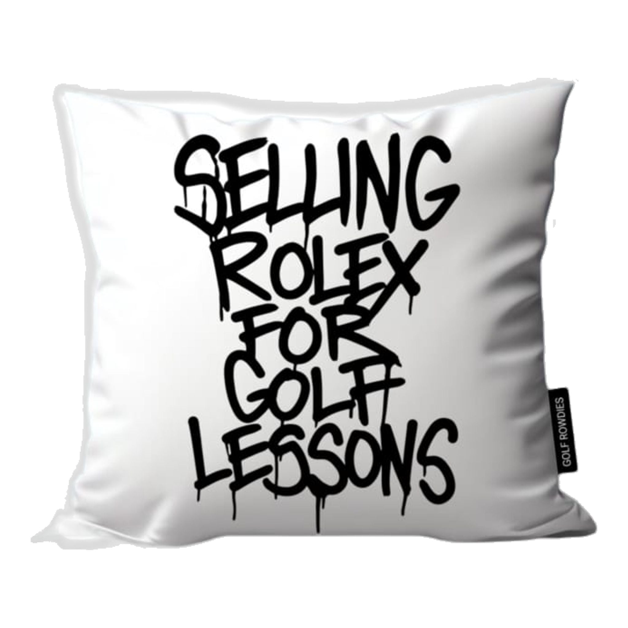 Taie d'oreiller de golfeur turbulent vendant une Rolex pour des leçons de golf