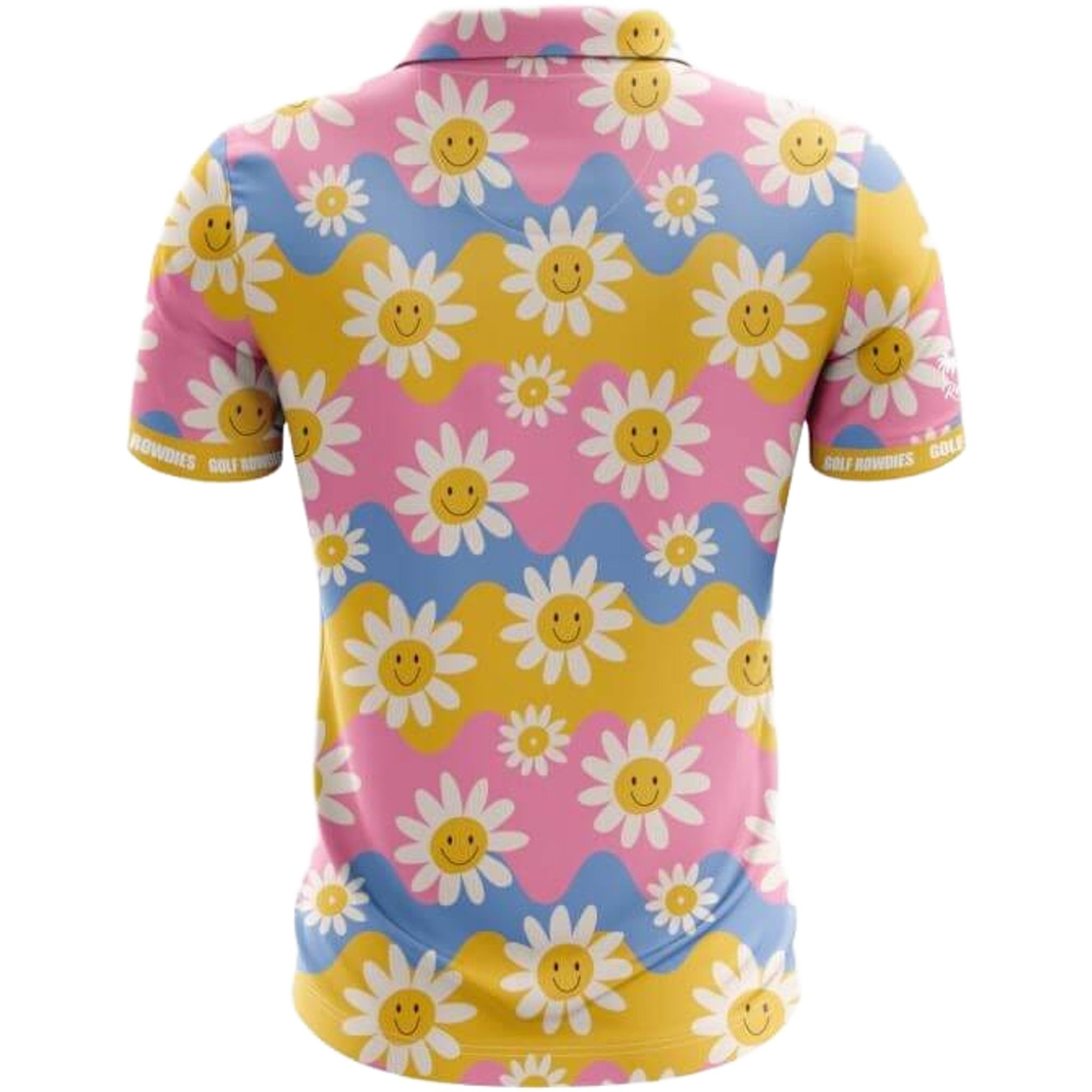 Polo à fleurs rétro Golf Rowdies pour hommes