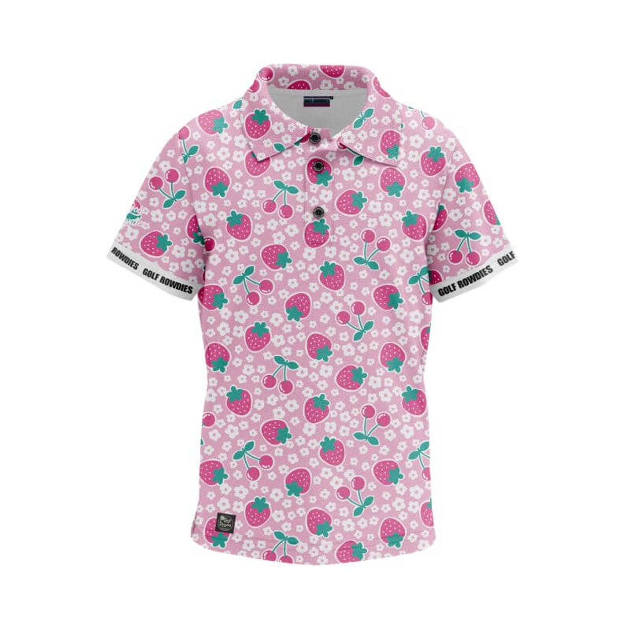 Golf Rowdies Polo Junior Fraise