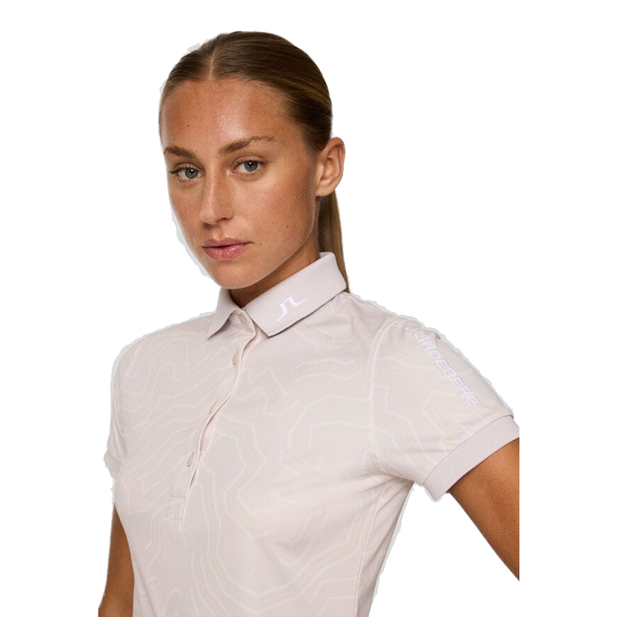 Polo J. Lindeberg Tour Tech Print Femme