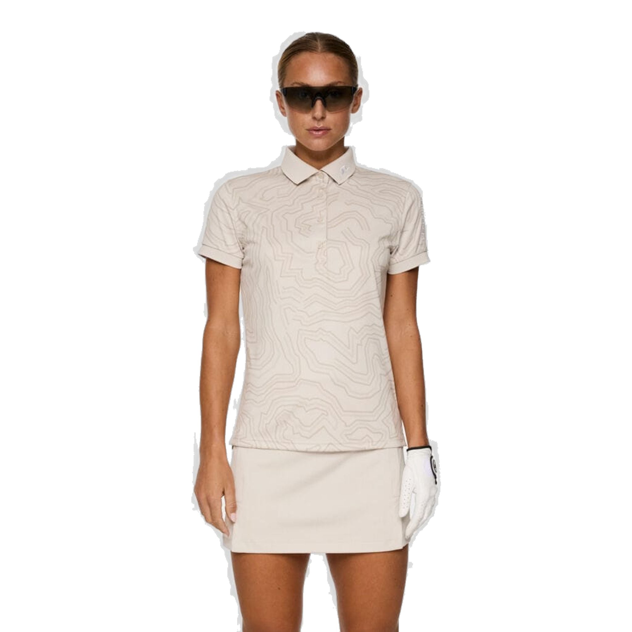 Polo J. Lindeberg Tour Tech Print Femme
