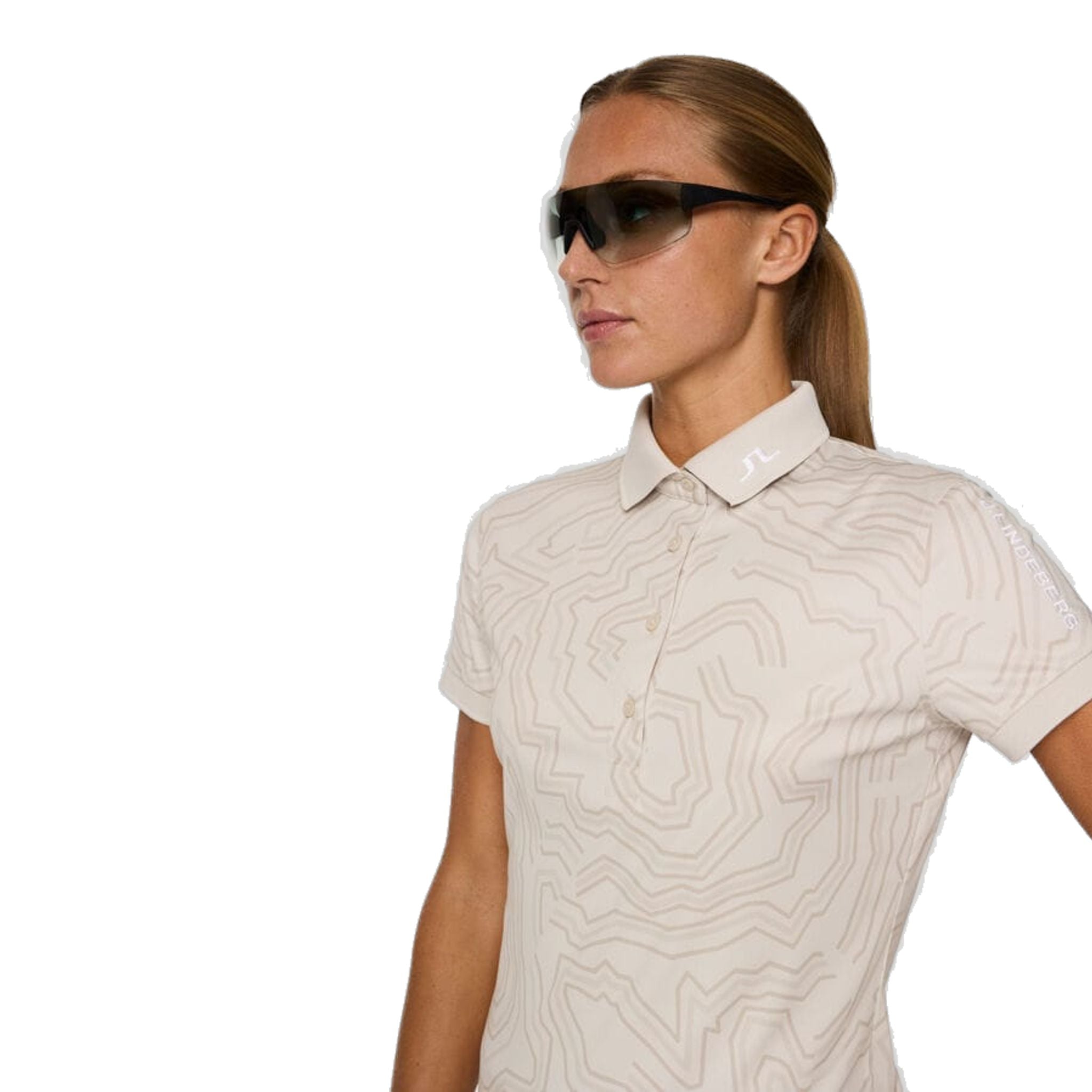 Polo J. Lindeberg Tour Tech Print Femme