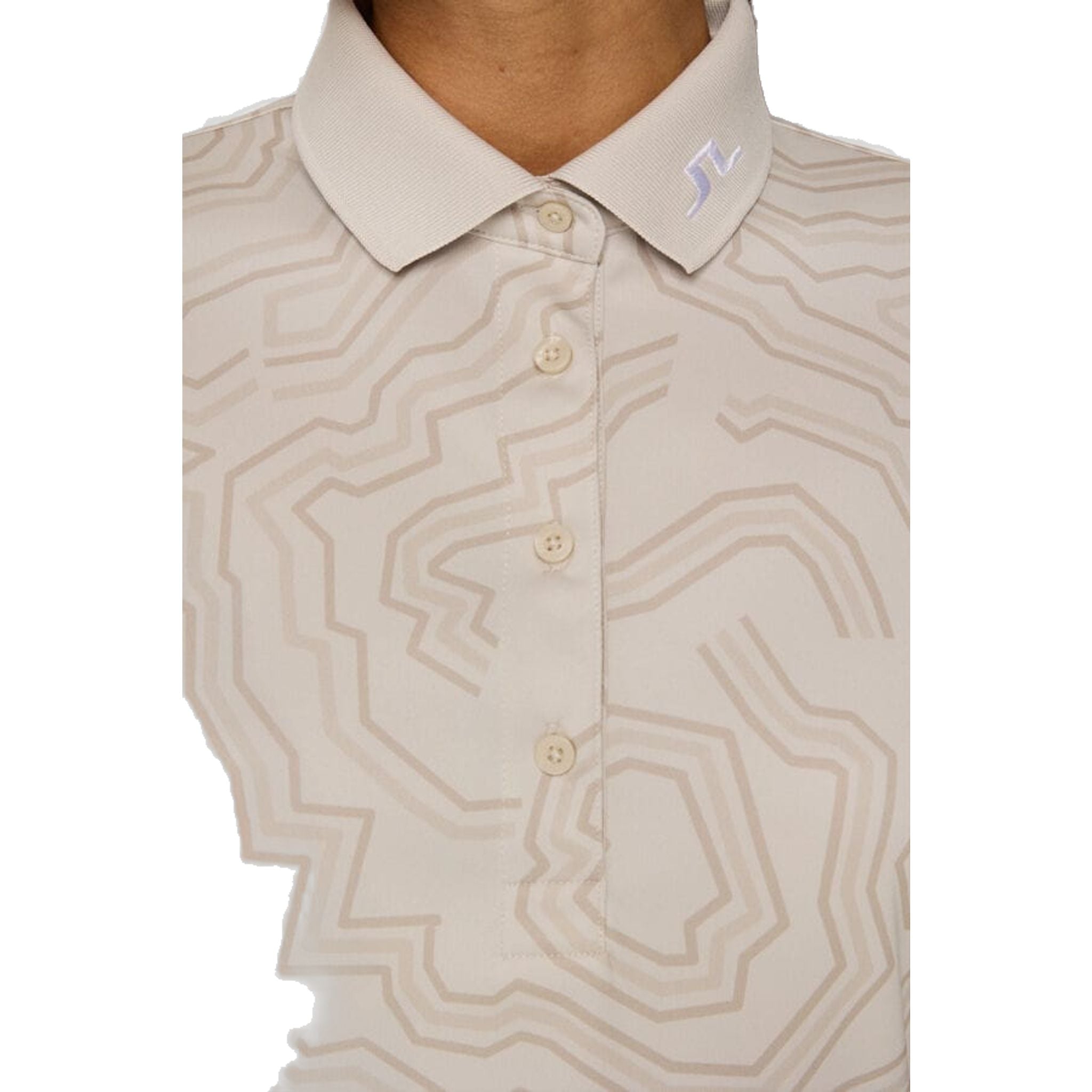 Polo J. Lindeberg Tour Tech Print Femme
