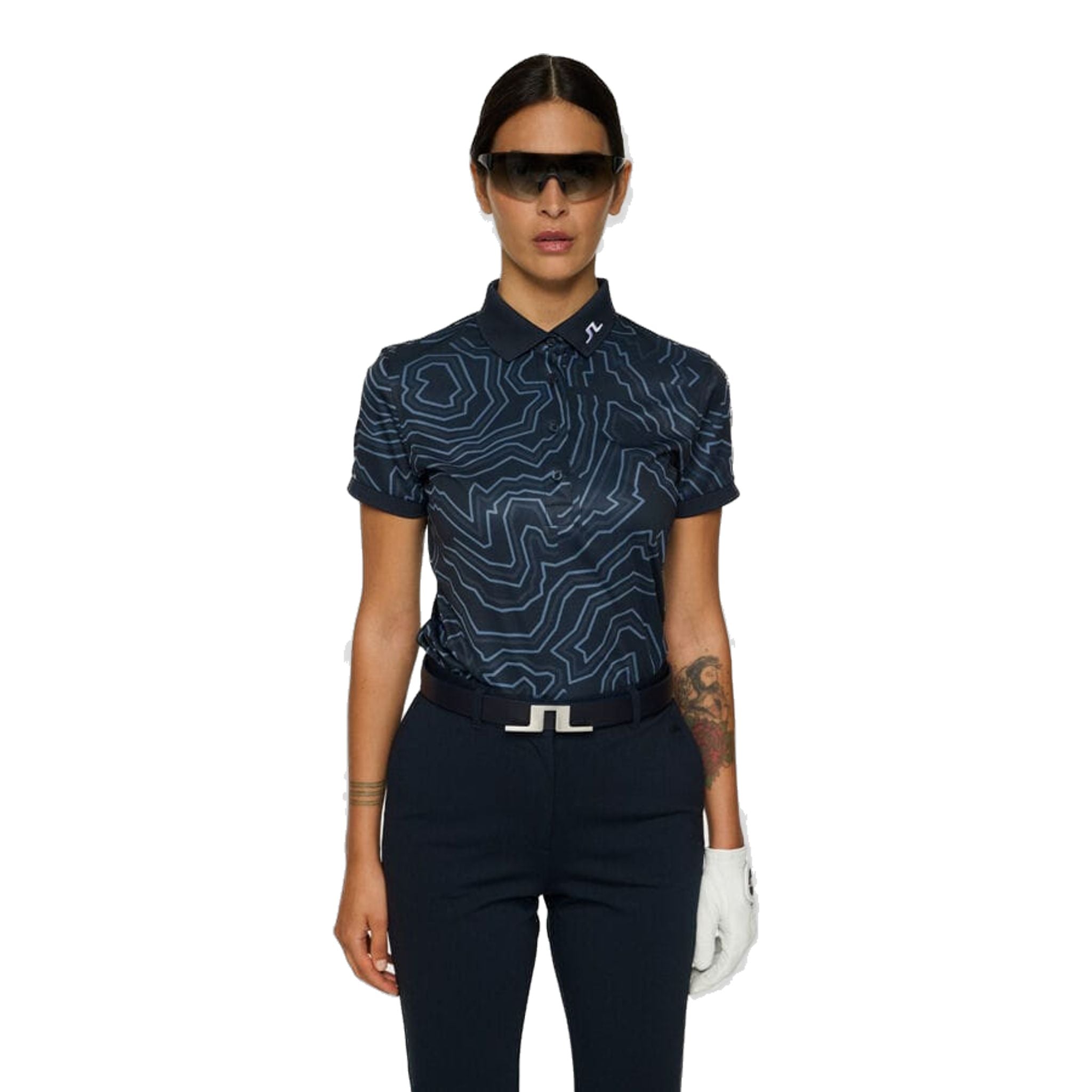 Polo J. Lindeberg Tour Tech Print Femme