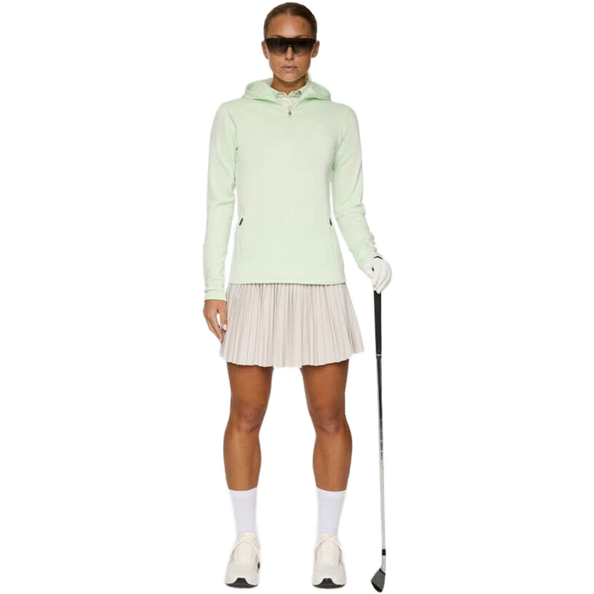 Veste à capuche zippée au quart de pouce J. Lindeberg Aerial pour femme