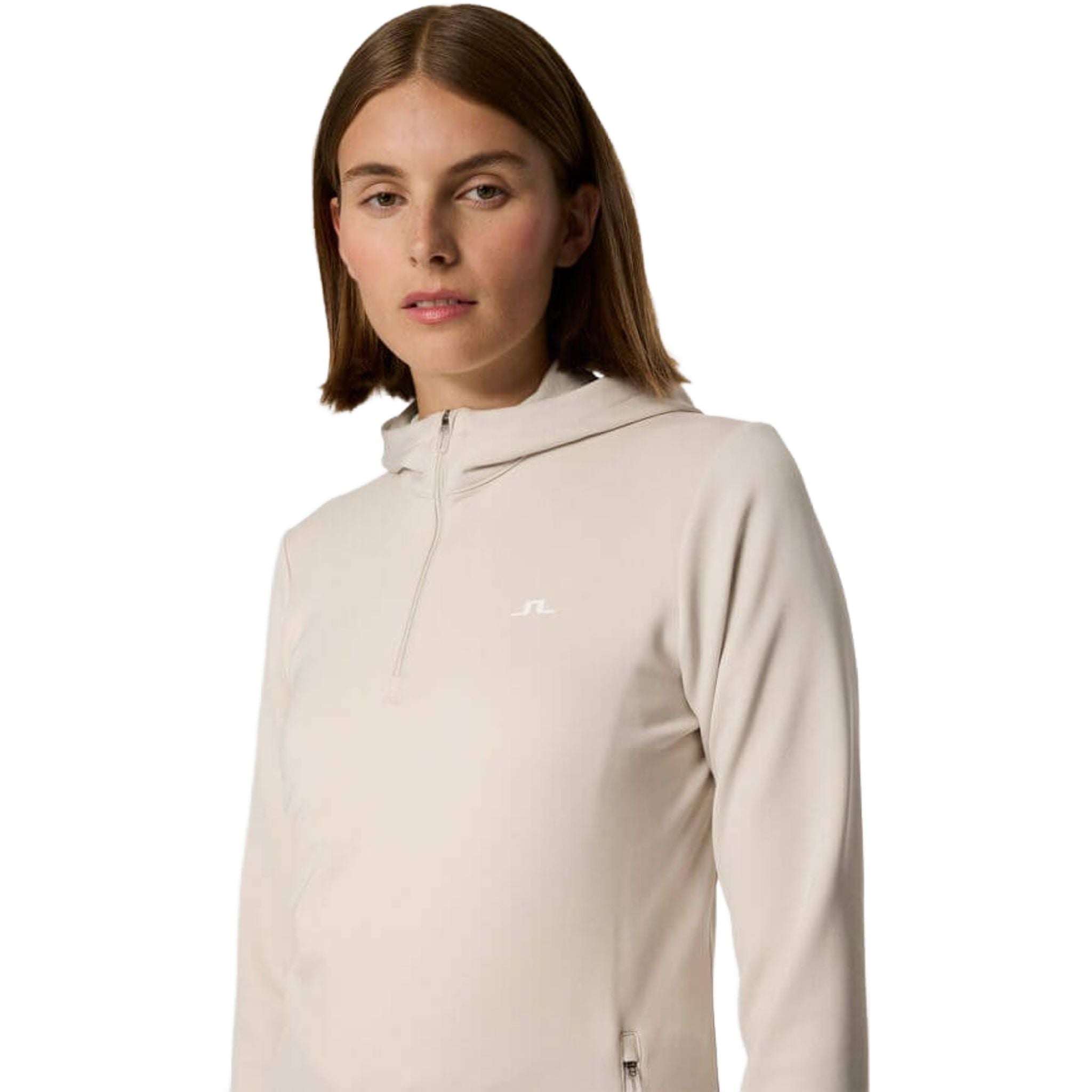 Veste à capuche zippée au quart de pouce J. Lindeberg Aerial pour femme