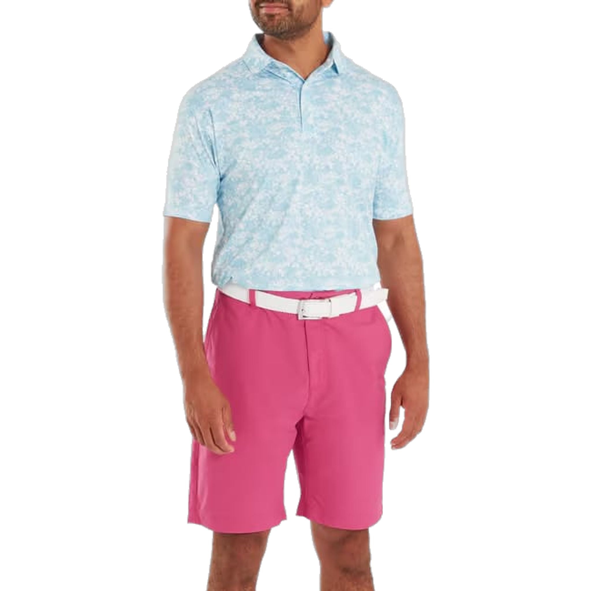 Polo Footjoy Lisle à imprimé jardin pour homme