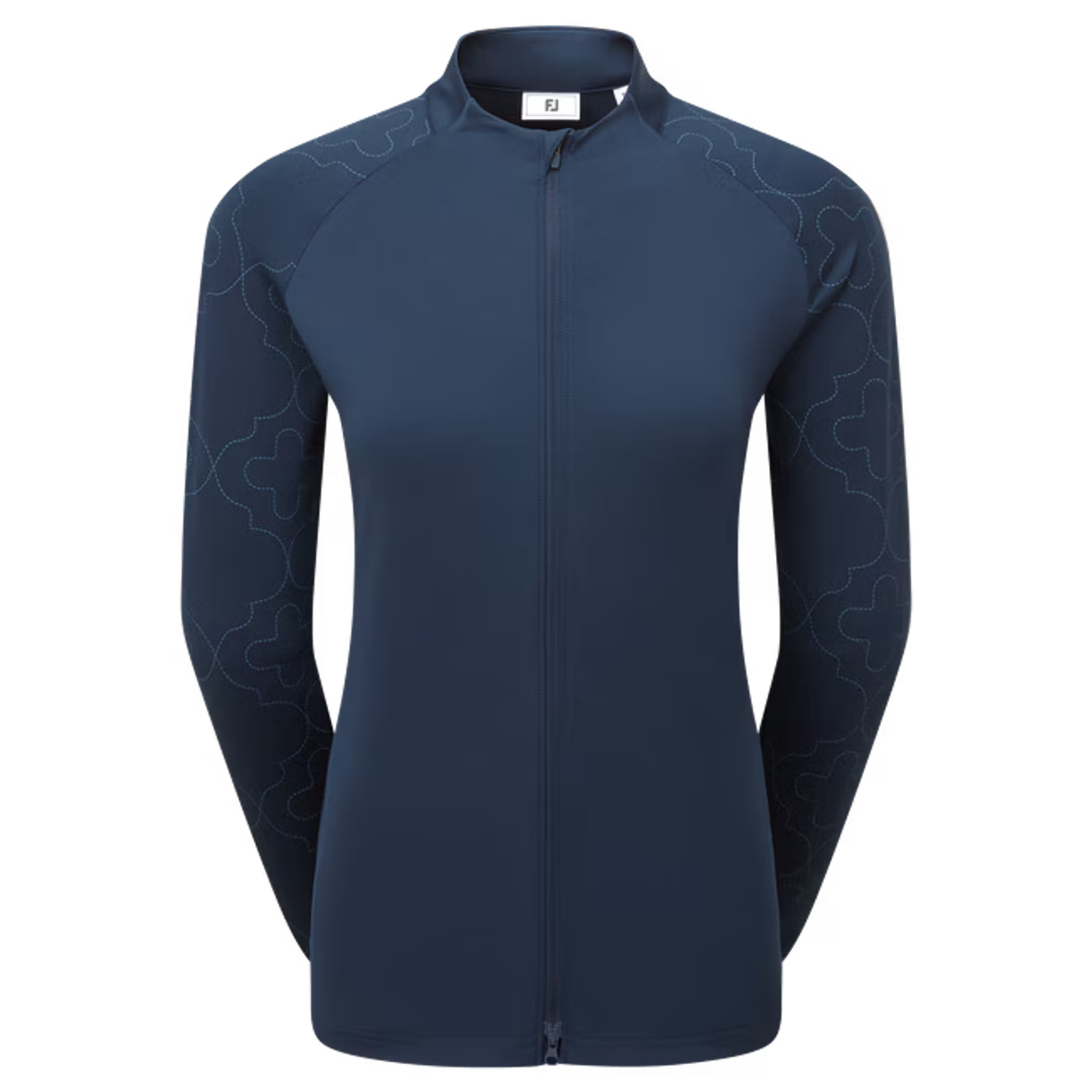 Footjoy Full Zip Printed Sleeve Midlayer Damen