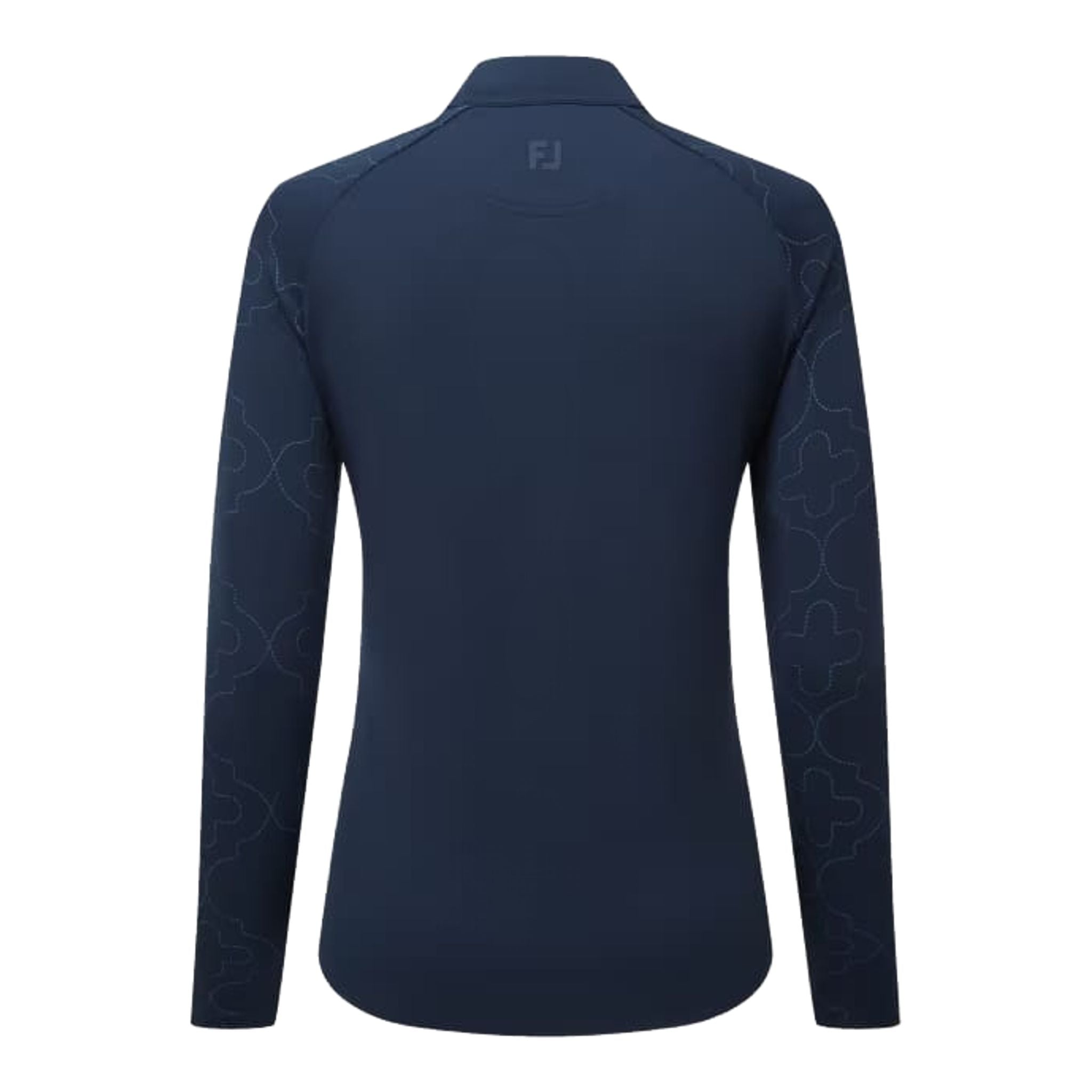 Footjoy Couche intermédiaire à manches imprimées et fermeture éclair intégrale pour femme