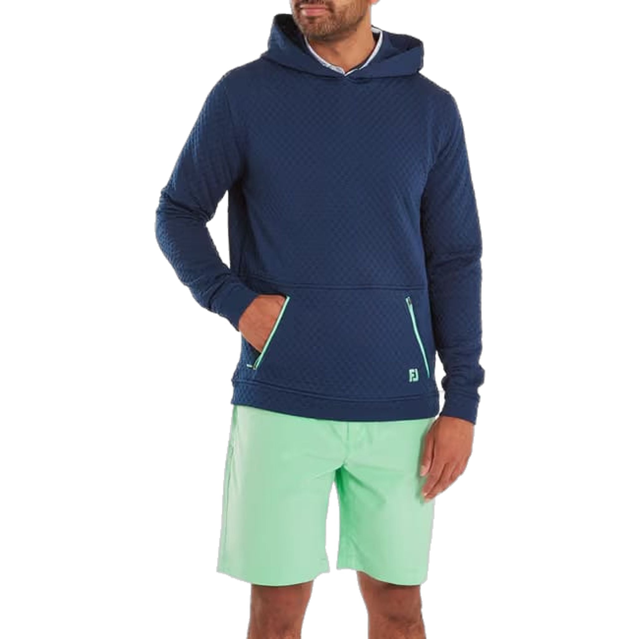 Sweat à capuche en maille texturée Footjoy pour hommes