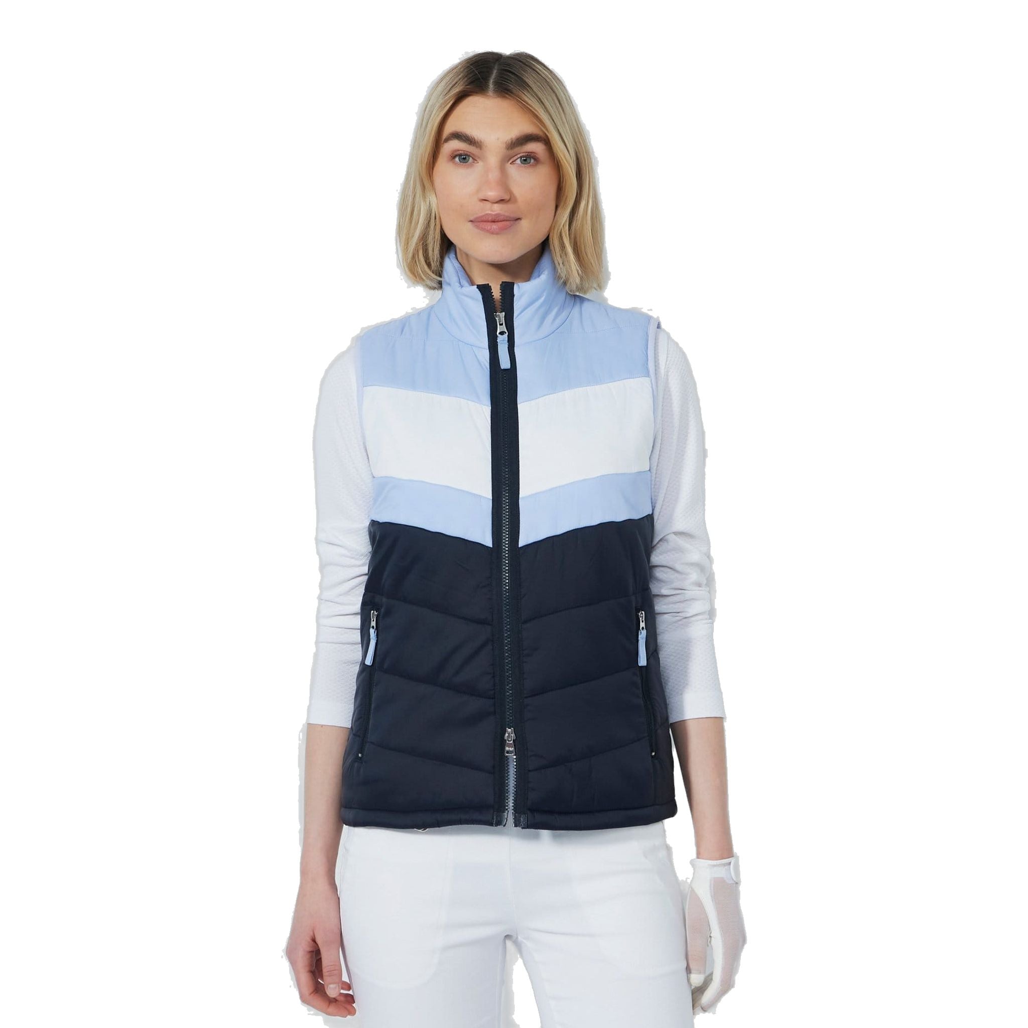 Gilet matelassé à rayures Daily Sports pour femme