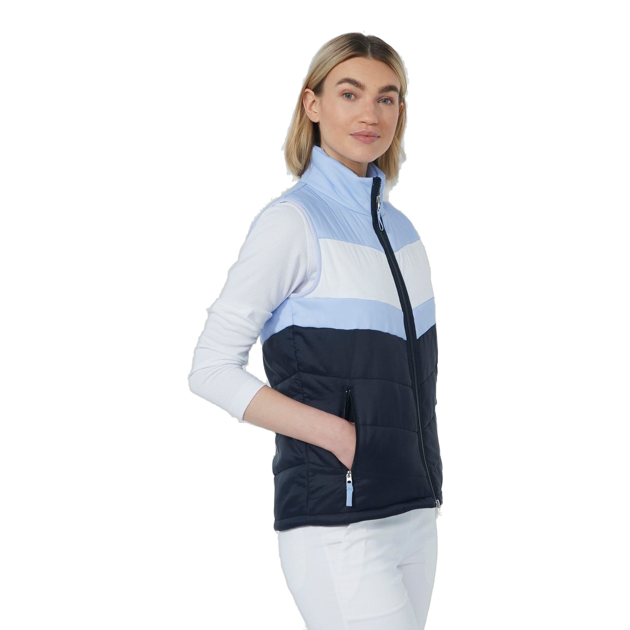 Gilet matelassé à rayures Daily Sports pour femme