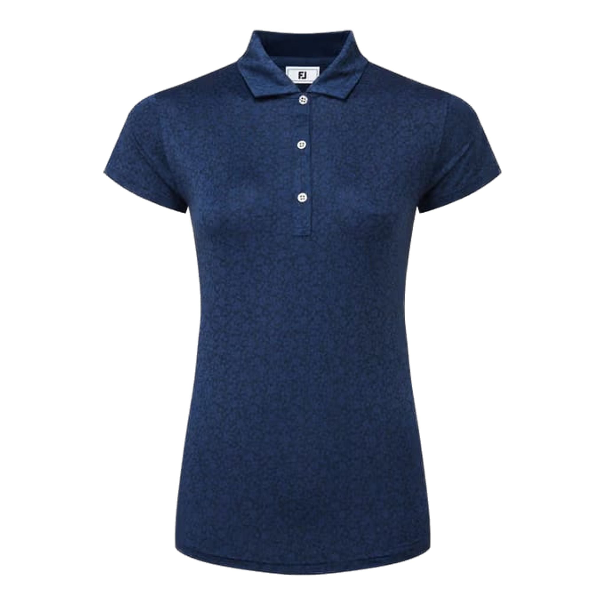 Polo Footjoy Lisle à manches courtes et motif floral peint pour femme