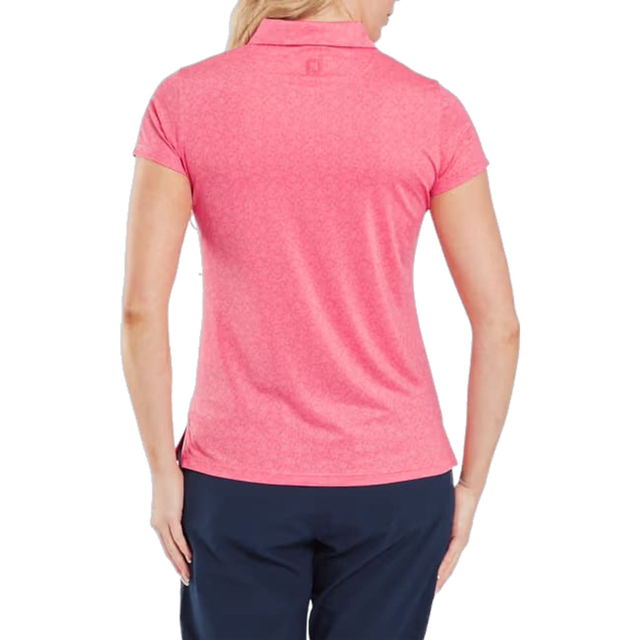 Polo Footjoy Lisle à manches courtes et motif floral peint pour femme