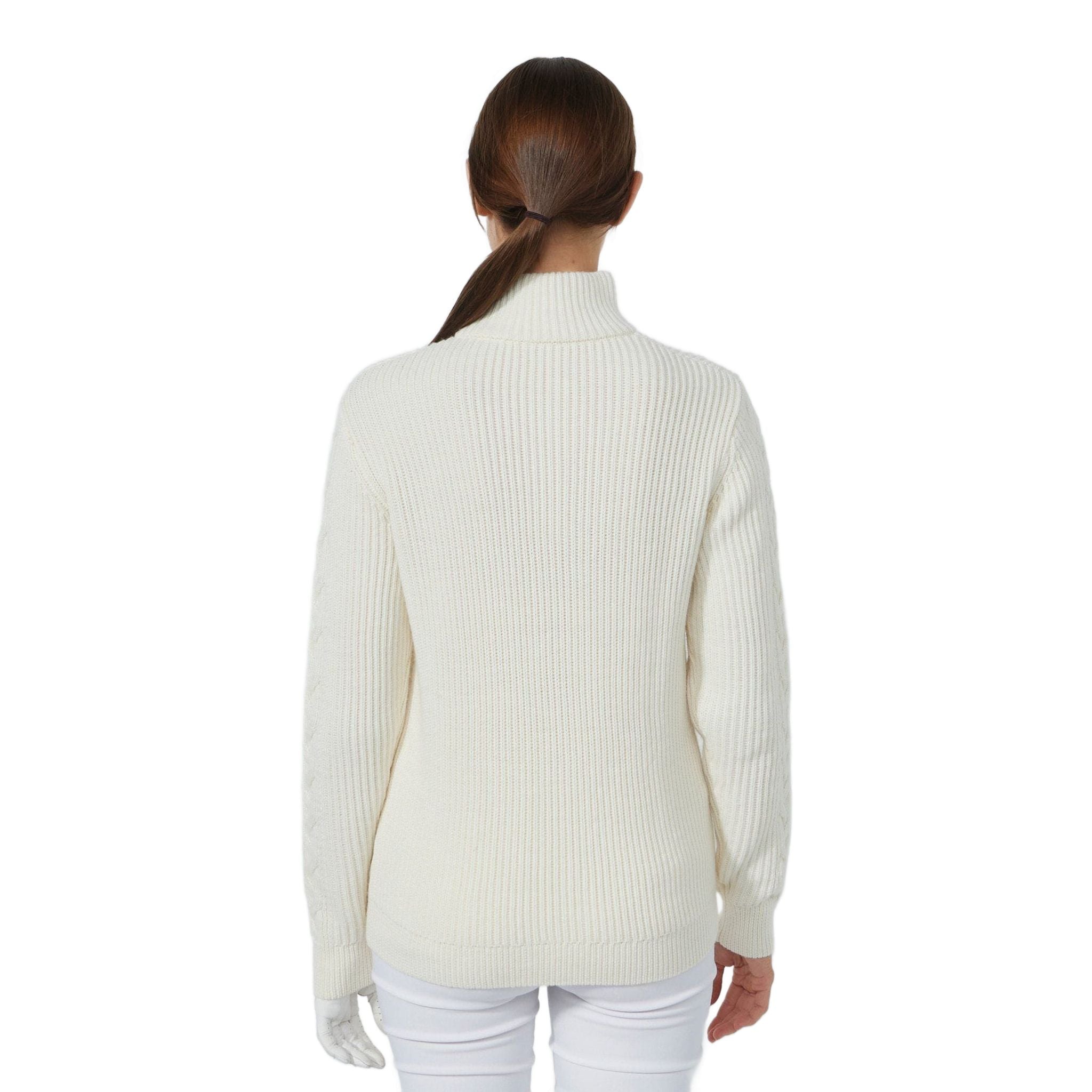 Pull en maille torsadée doublé Daily Sports pour femme