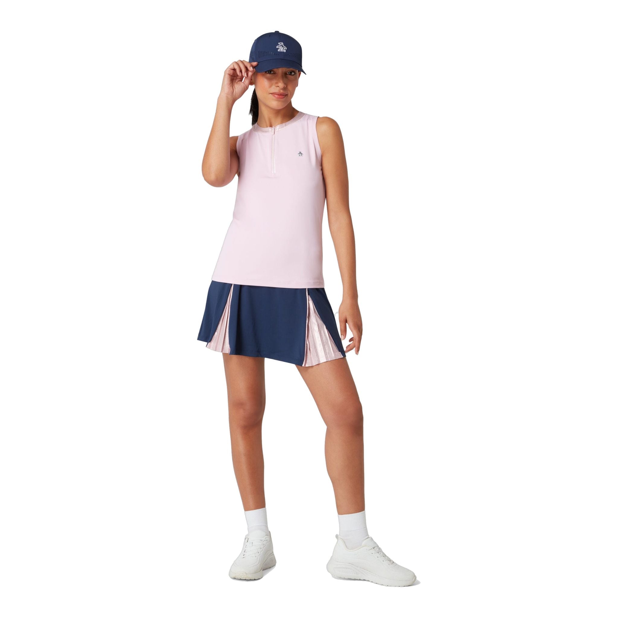 Chemise Original Penguin Mock Colorblock pour femme