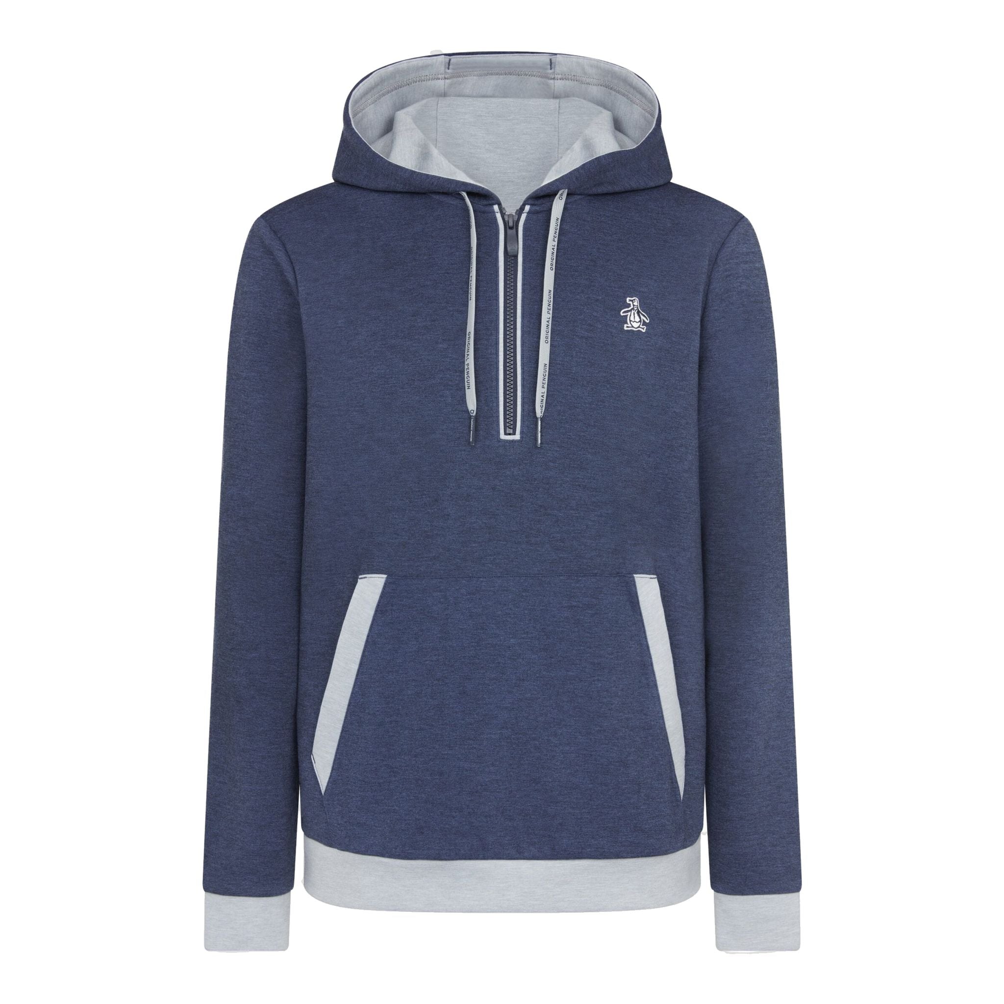 Sweat à capuche Original Penguin 1/4 Zip Color Block pour homme