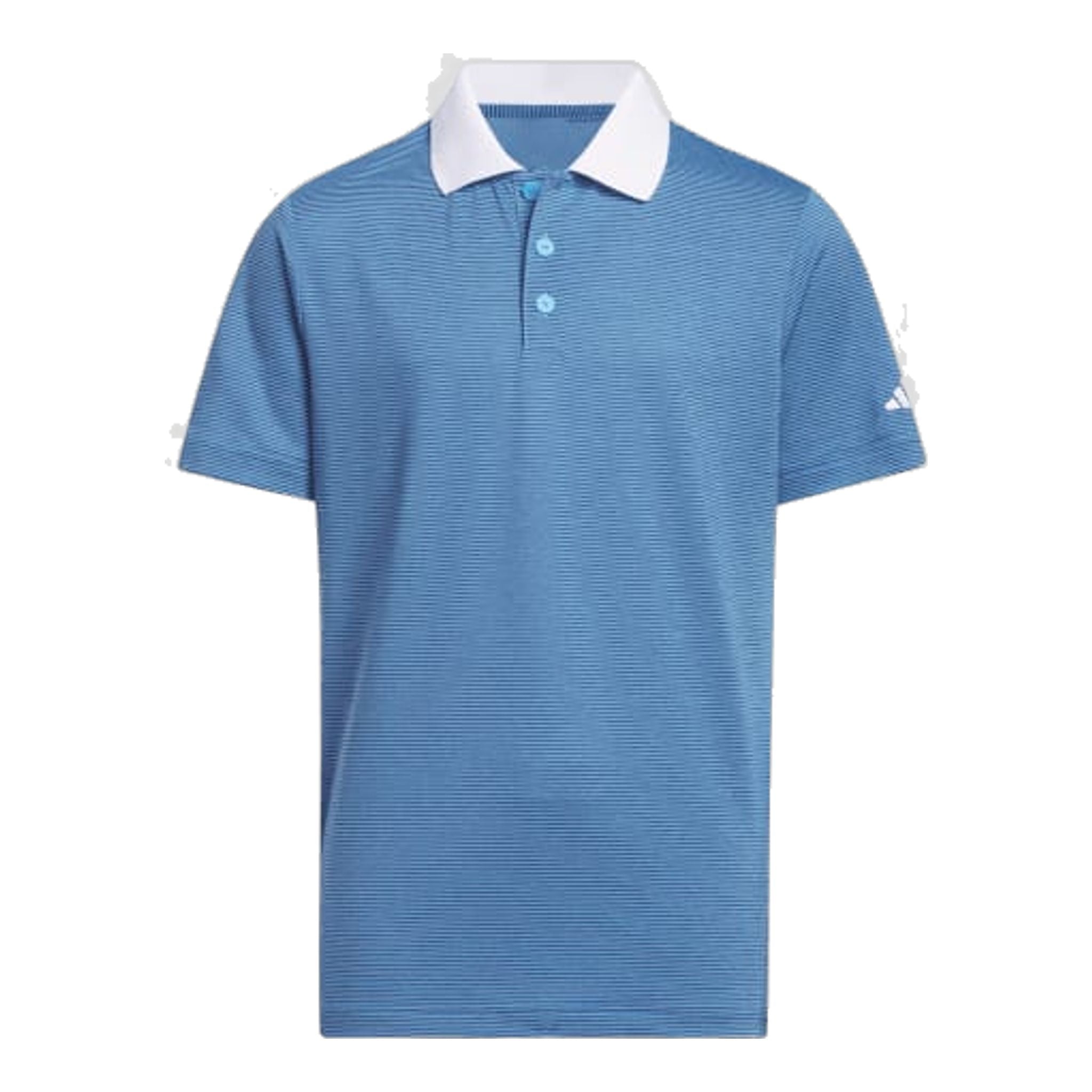 Polo Adidas Ottoman rayé à manches courtes pour homme