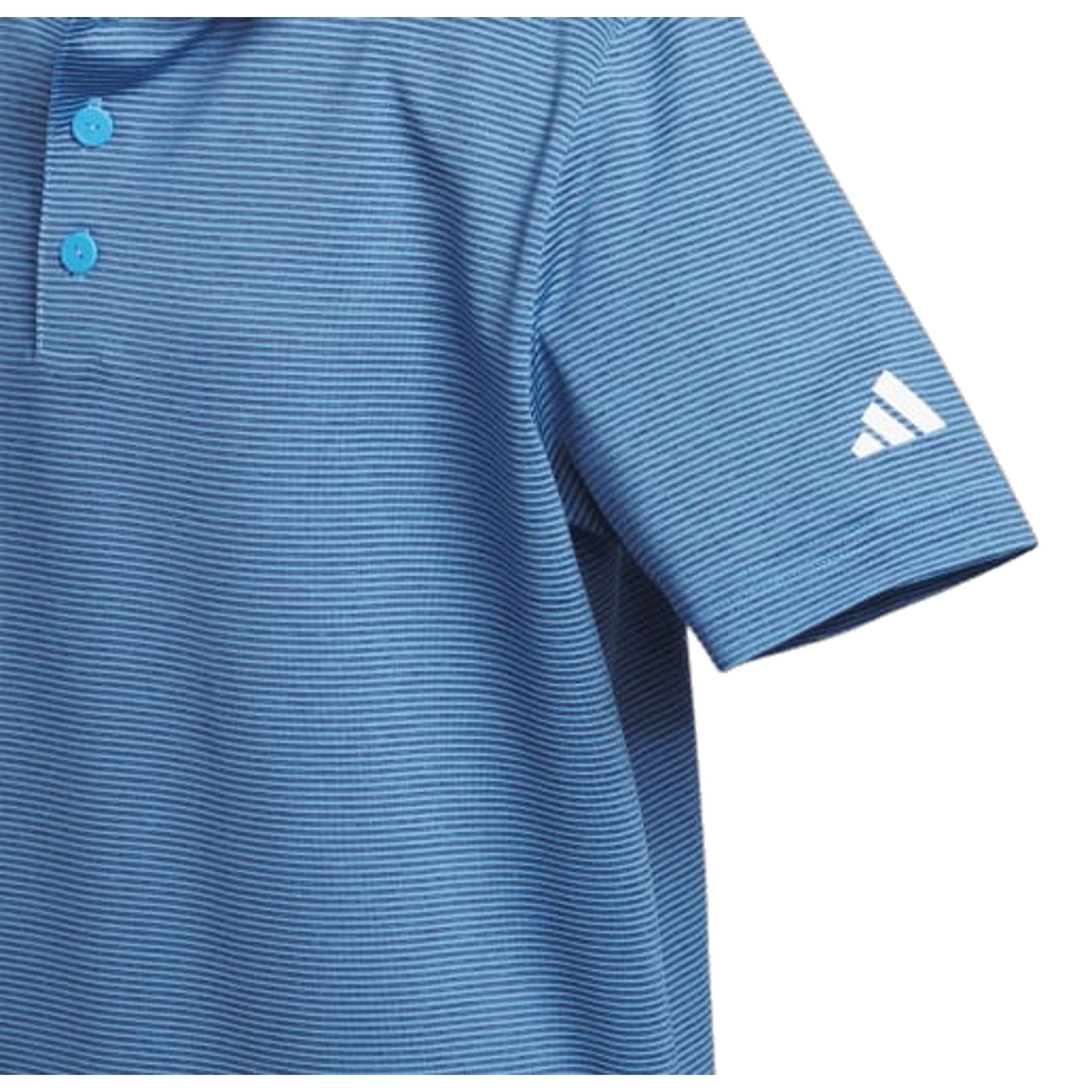 Polo Adidas Ottoman rayé à manches courtes pour homme