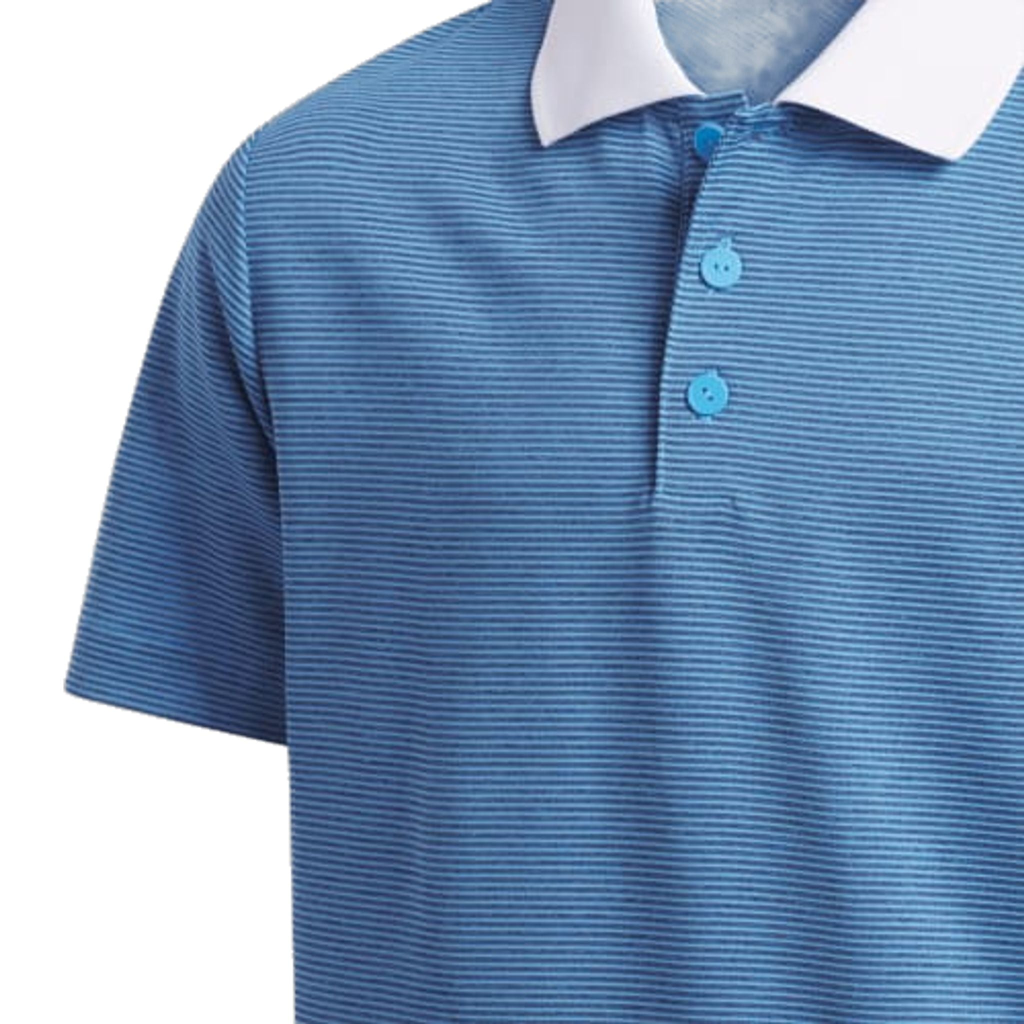 Polo Adidas Ottoman rayé à manches courtes pour homme