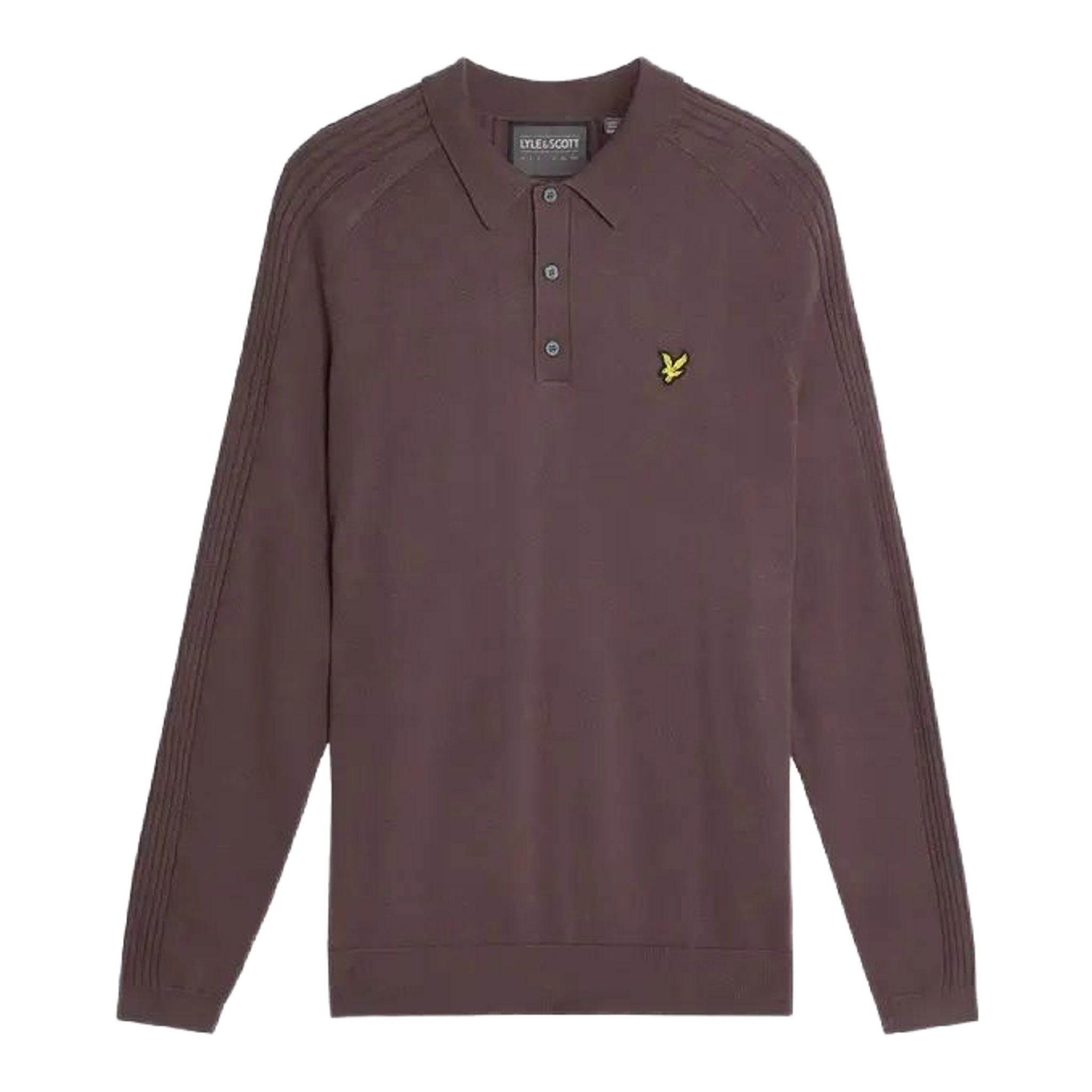 Lyle & Scott Polo tricoté à manches longues pour hommes