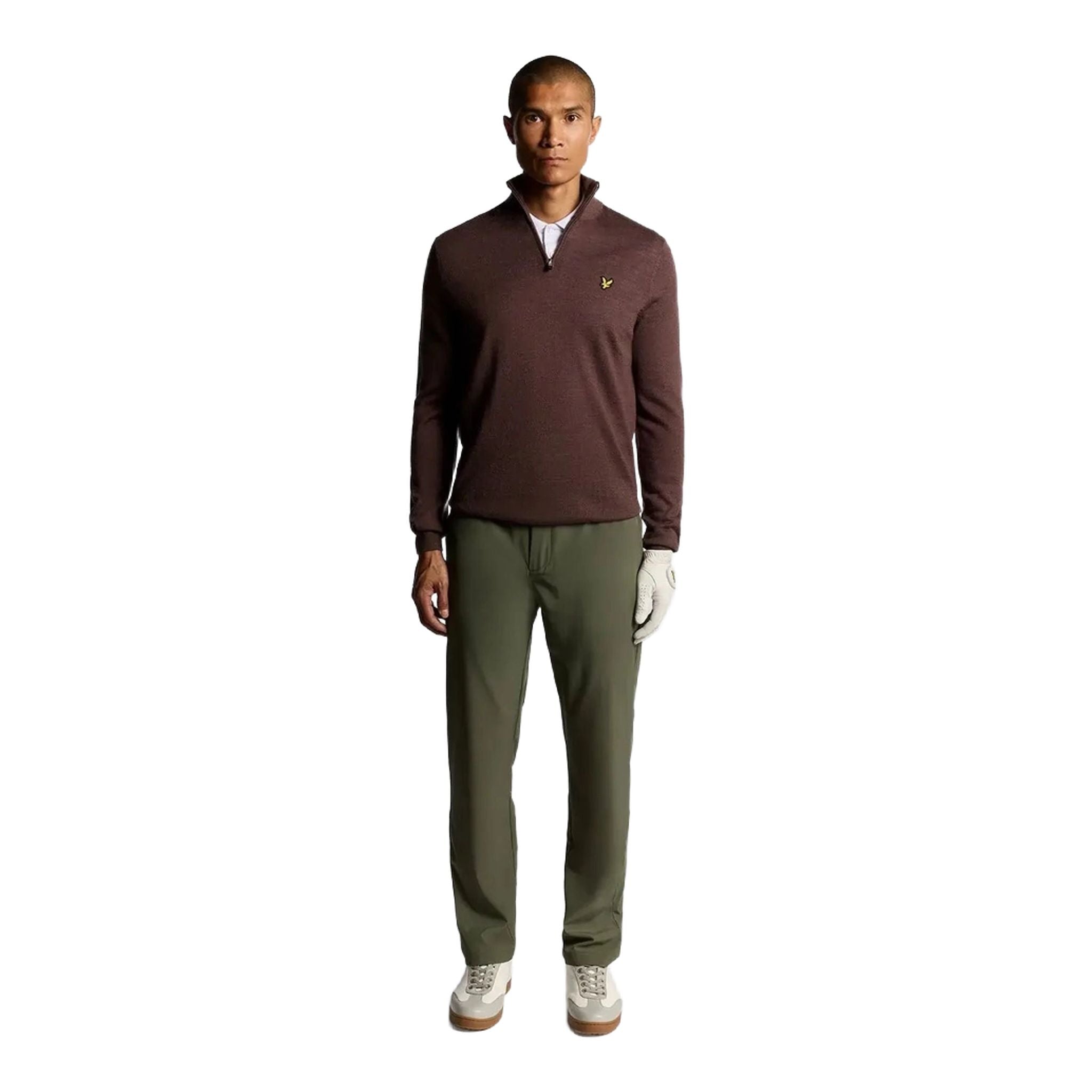 Lyle & Scott Pull zippé 1/4 pour hommes