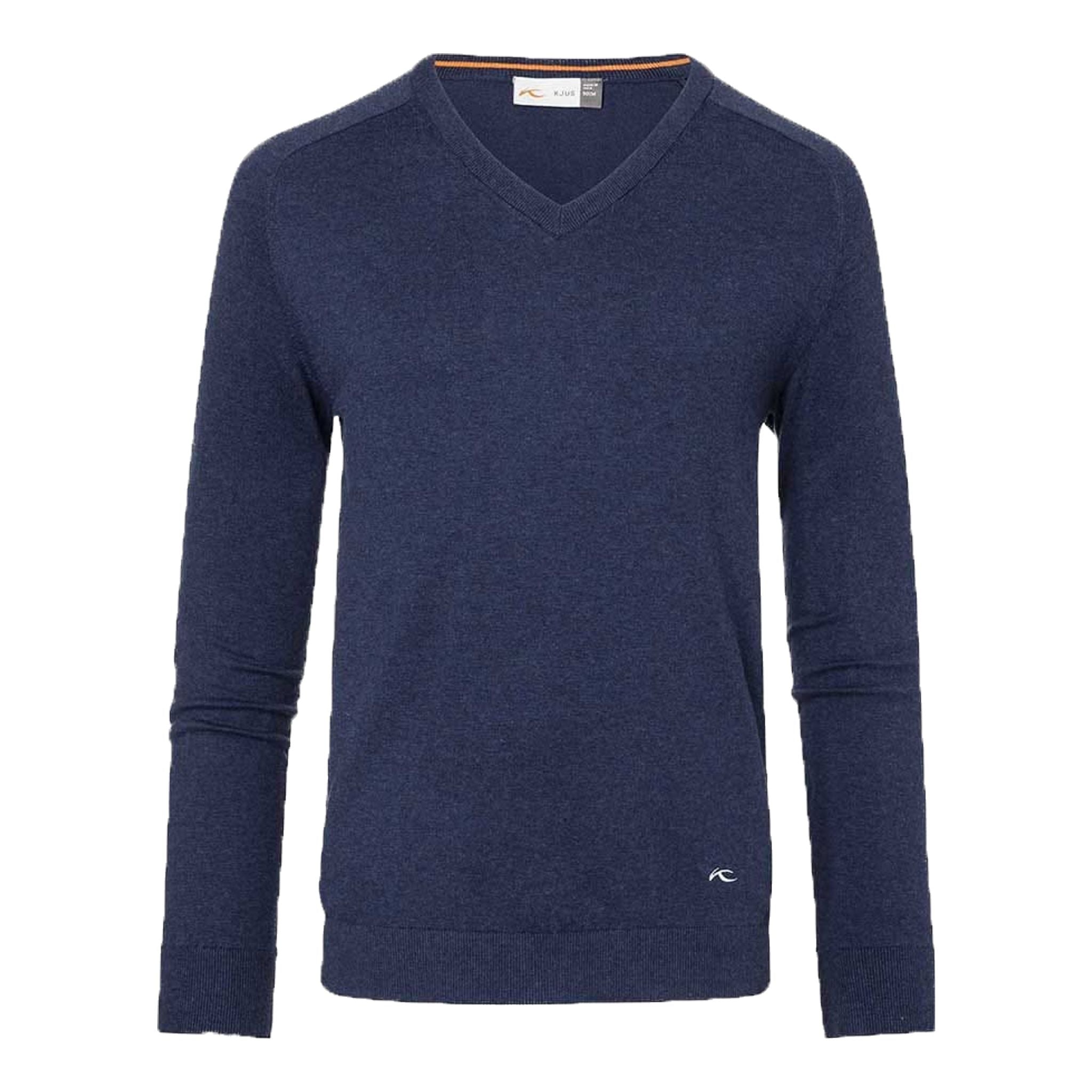 Kjus M Pull col V Kirk Atlanta Blue Melange Homme