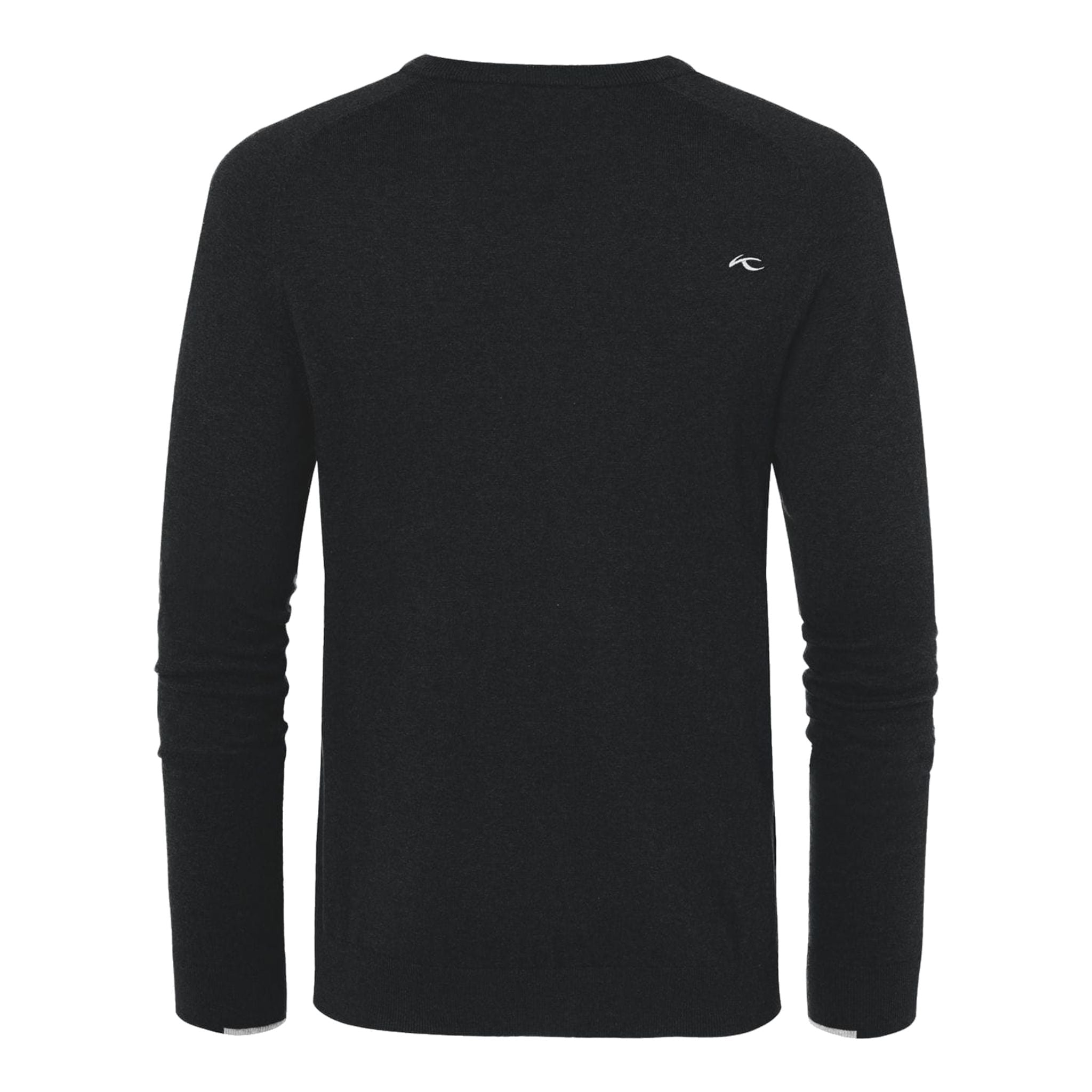 Kjus Pull col V Kirk M Black Melange Homme