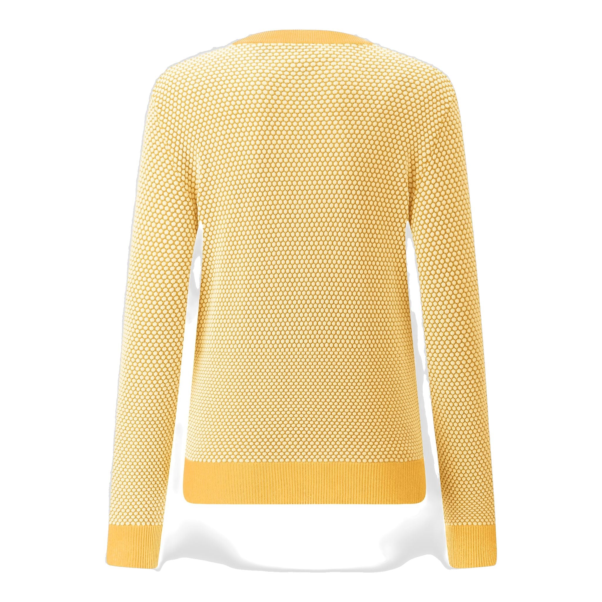 Pull Chervo Natura jaune à motifs pour femmes